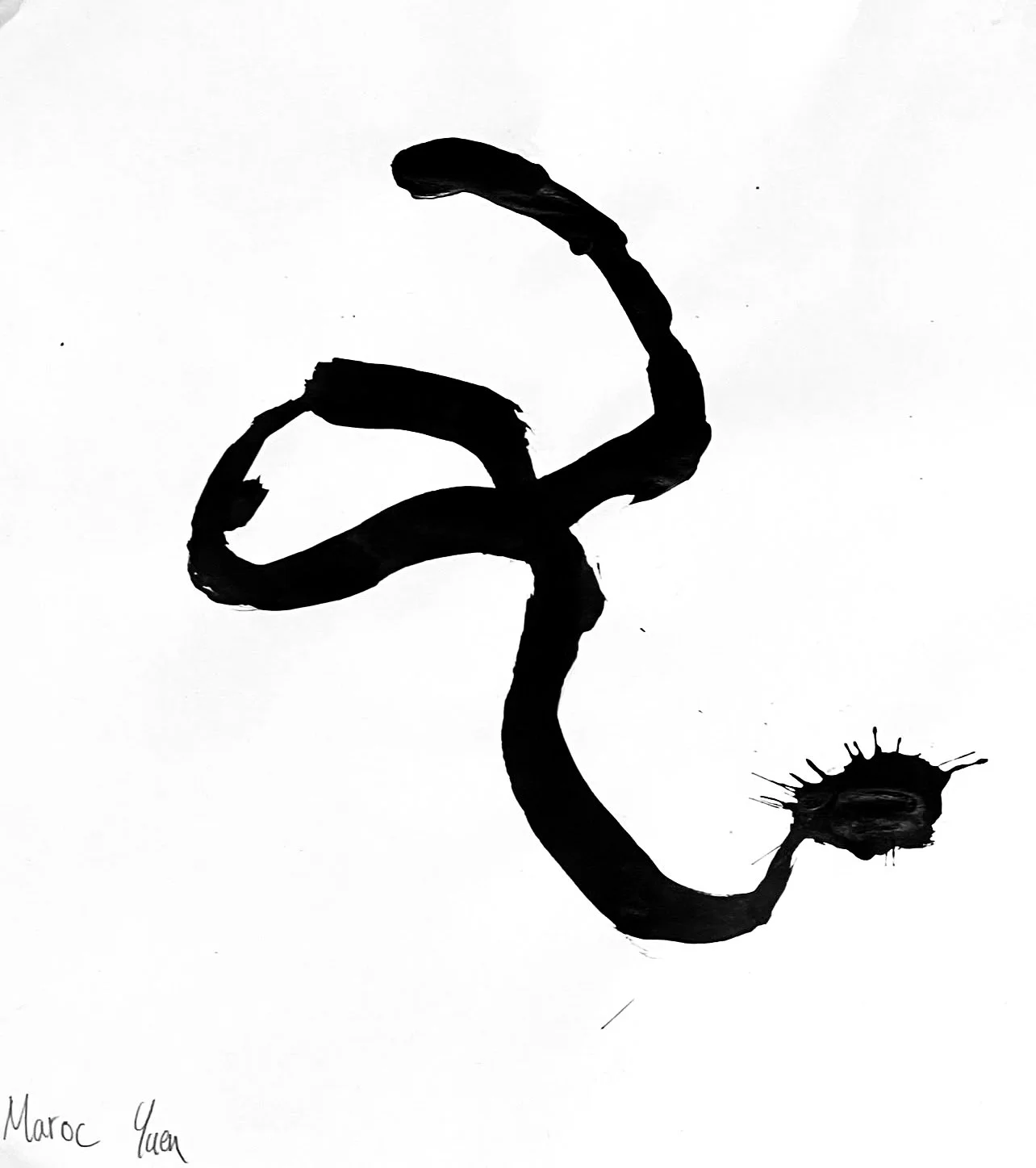 Compositional Balancing Experimentation PFW25L (2024) Ink on paper