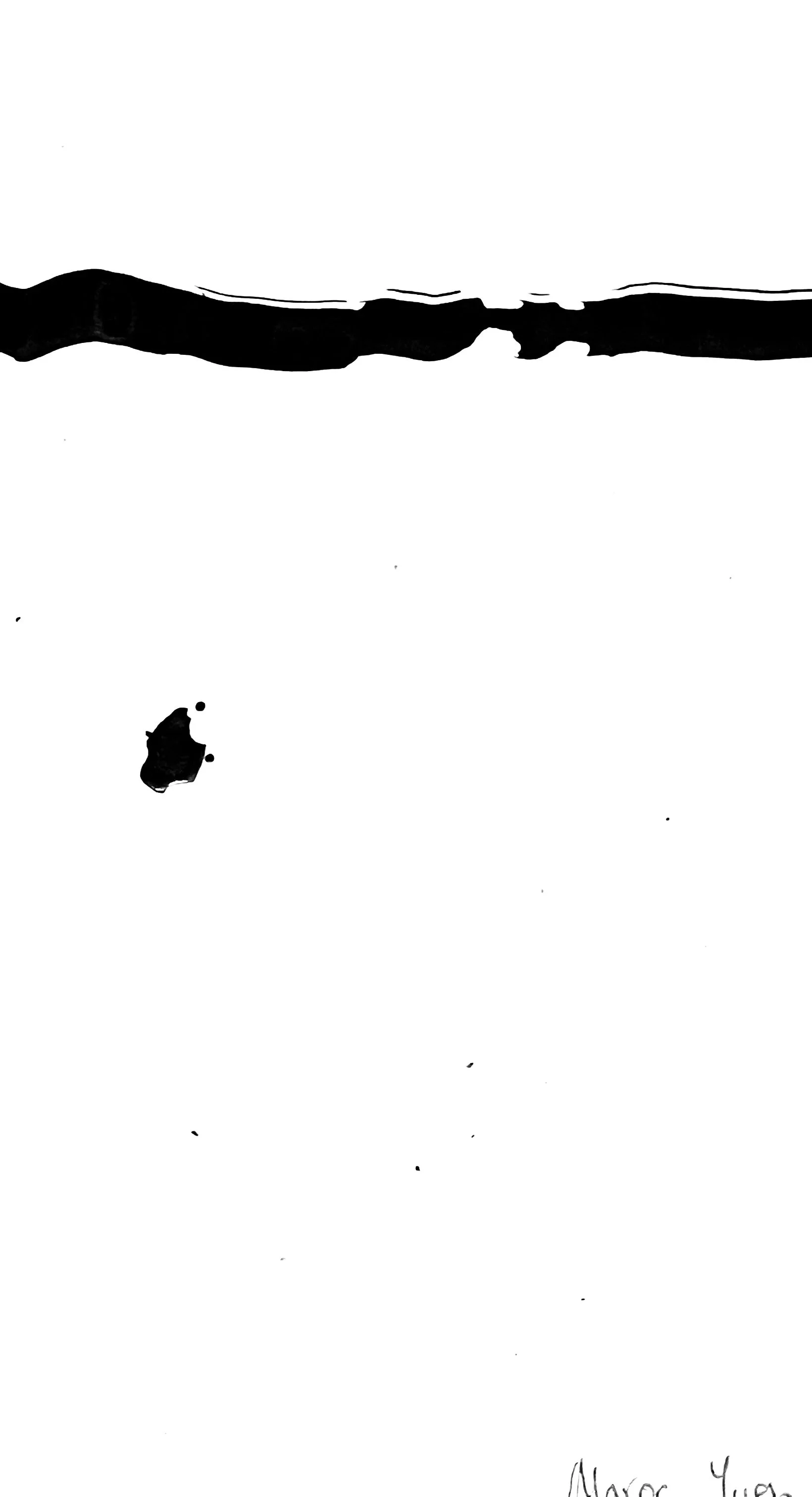 Compositional Balancing Experimentation BPQ91J (2024) Ink on paper