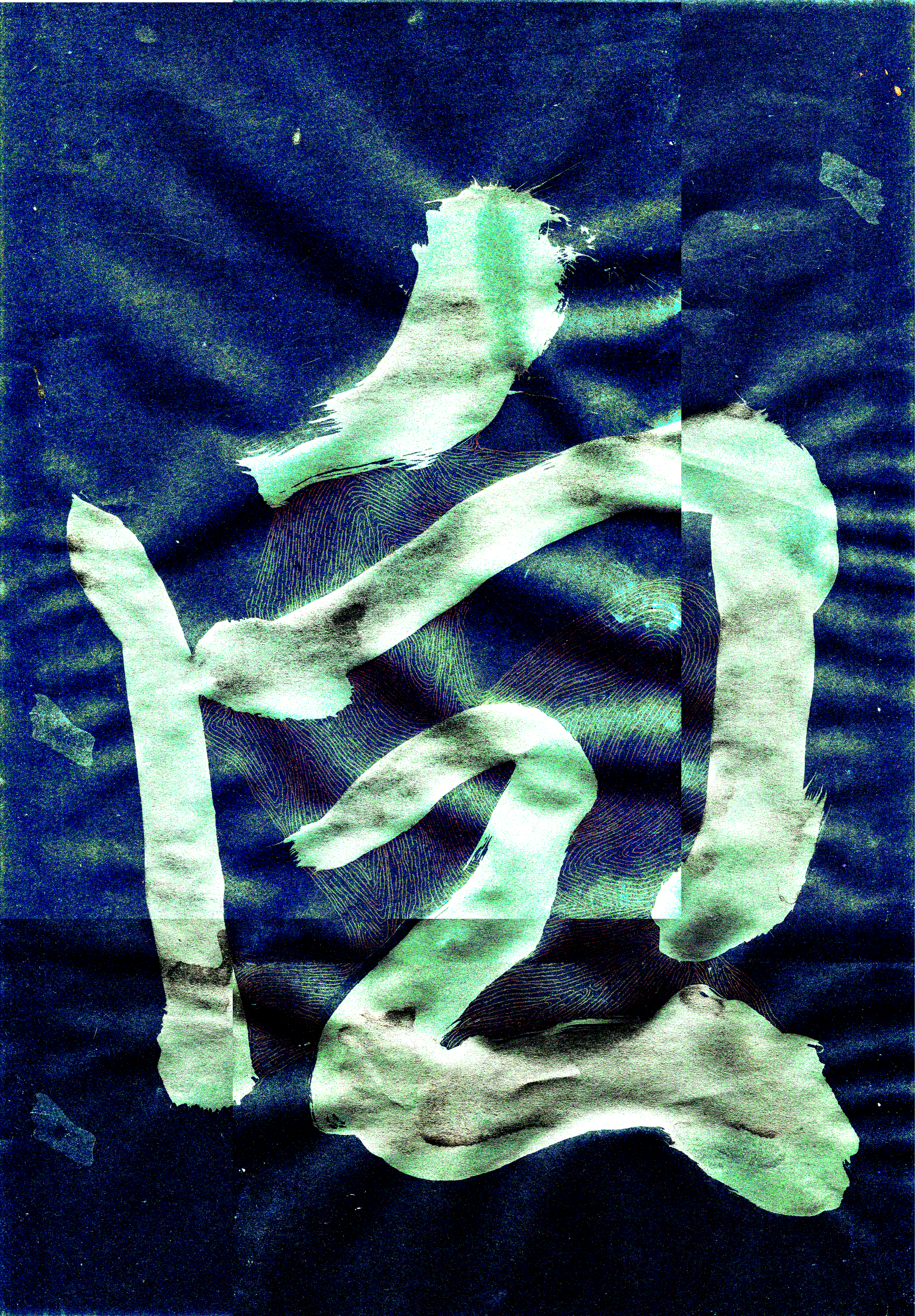 3kaab (2026) Digital manipulated, ink on paper
