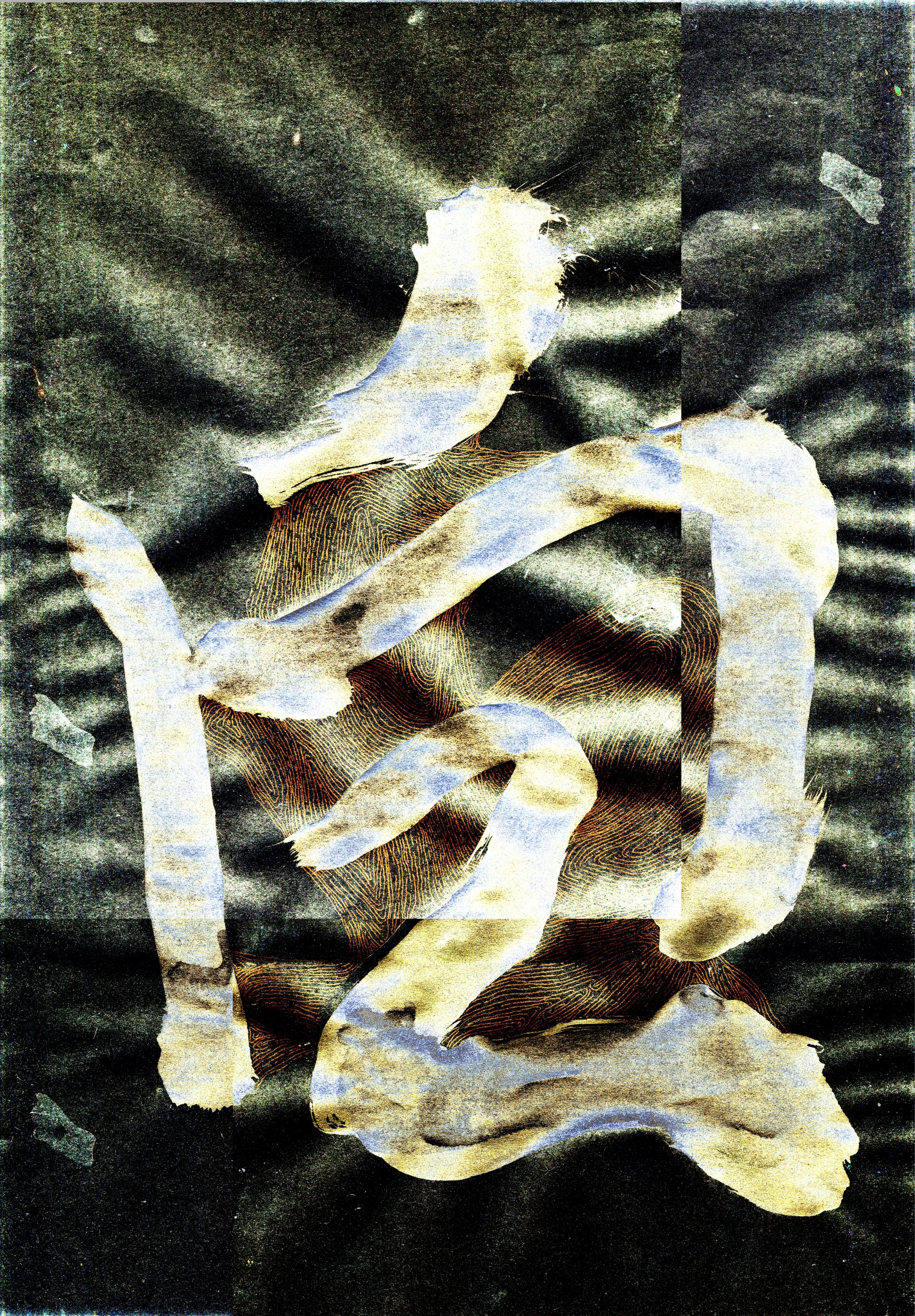 3kaab (2026) Digital manipulated, ink on paper