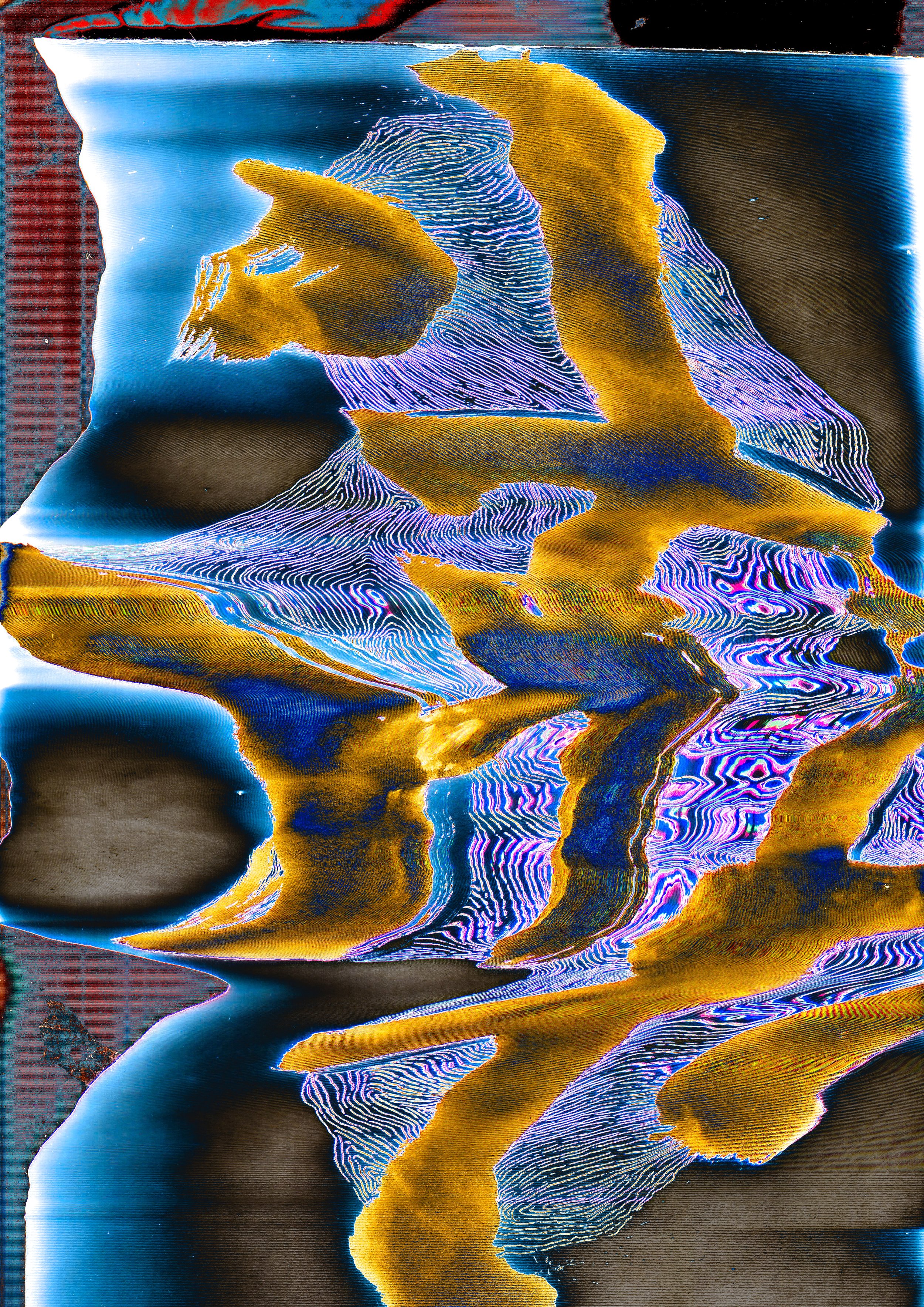 1gnaas (2026) Digitally manipulated ink calligraphy