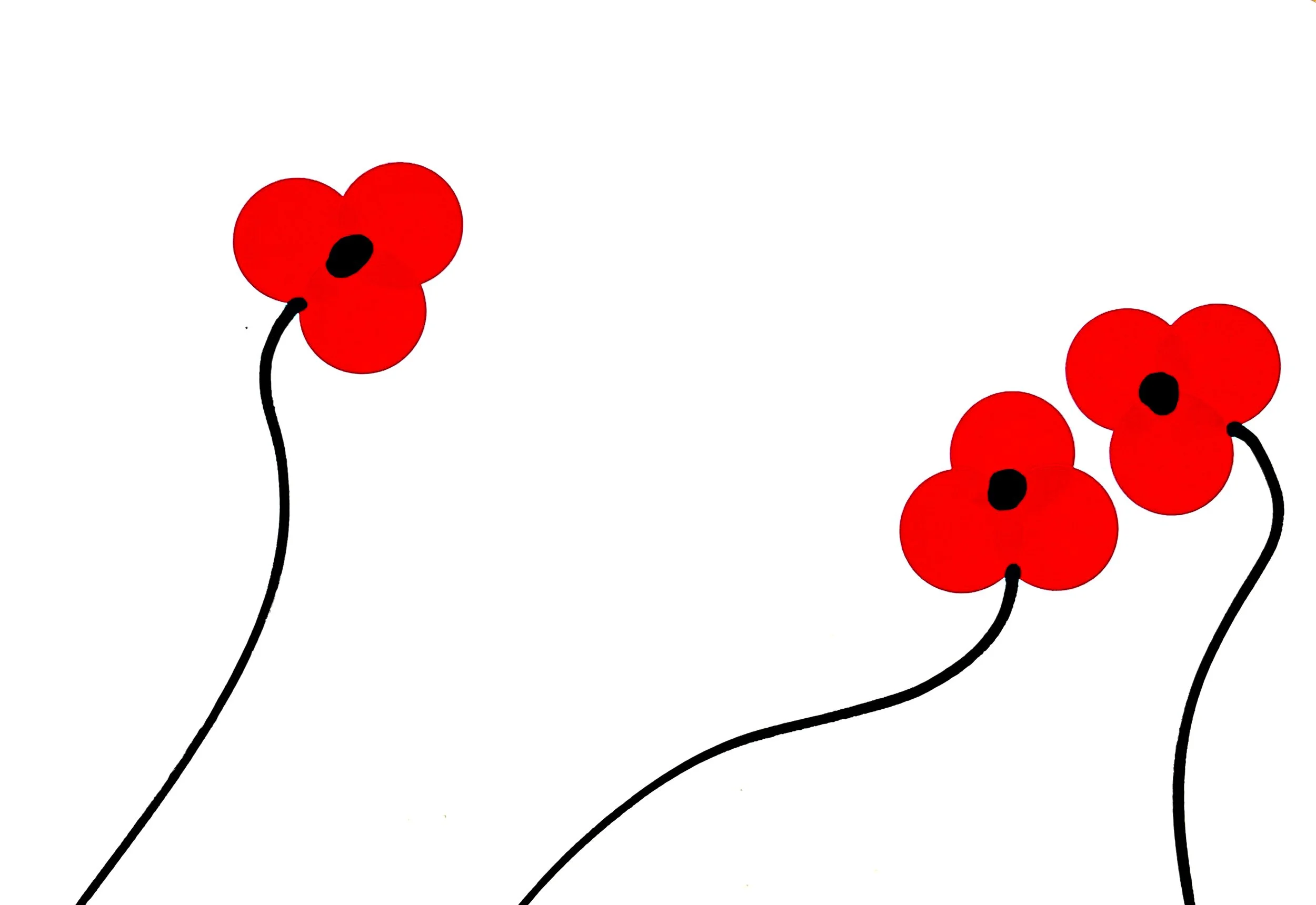 Poppy II (2025) Pigment marker and sticker on paper