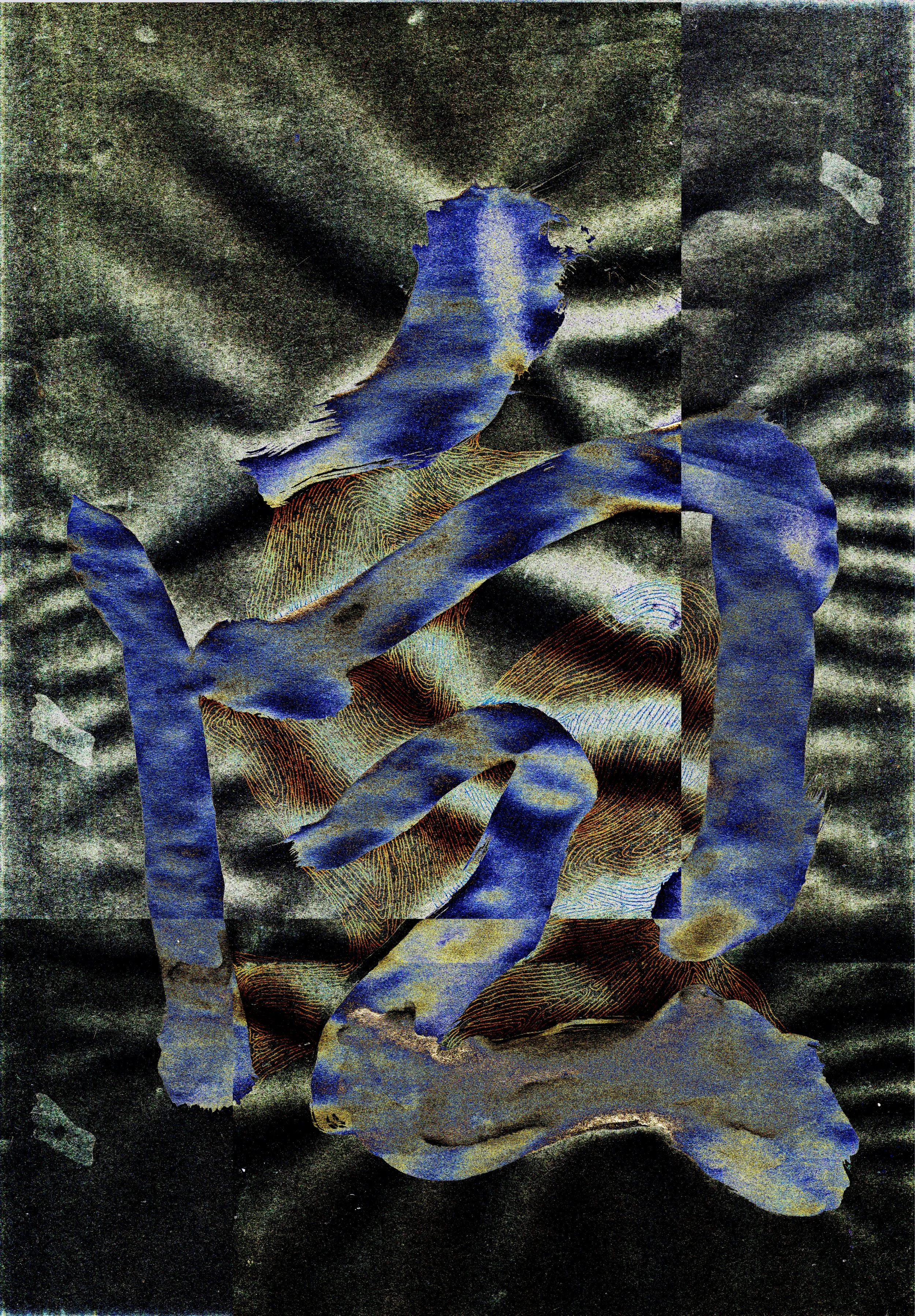 3kaab (2026) Digital manipulated, ink on paper