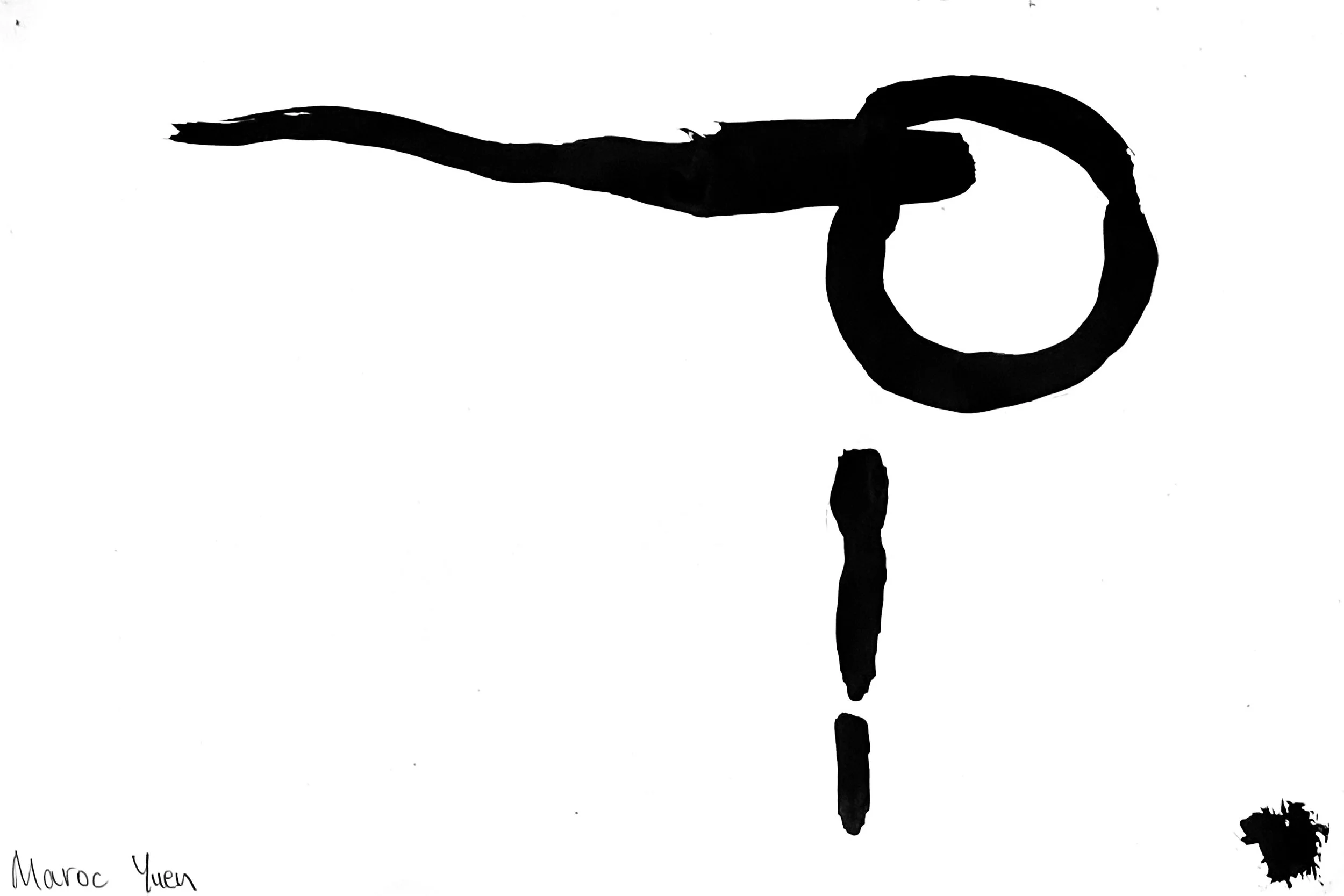 Compositional Balancing Experimentation RLP91N (2024) Ink on paper