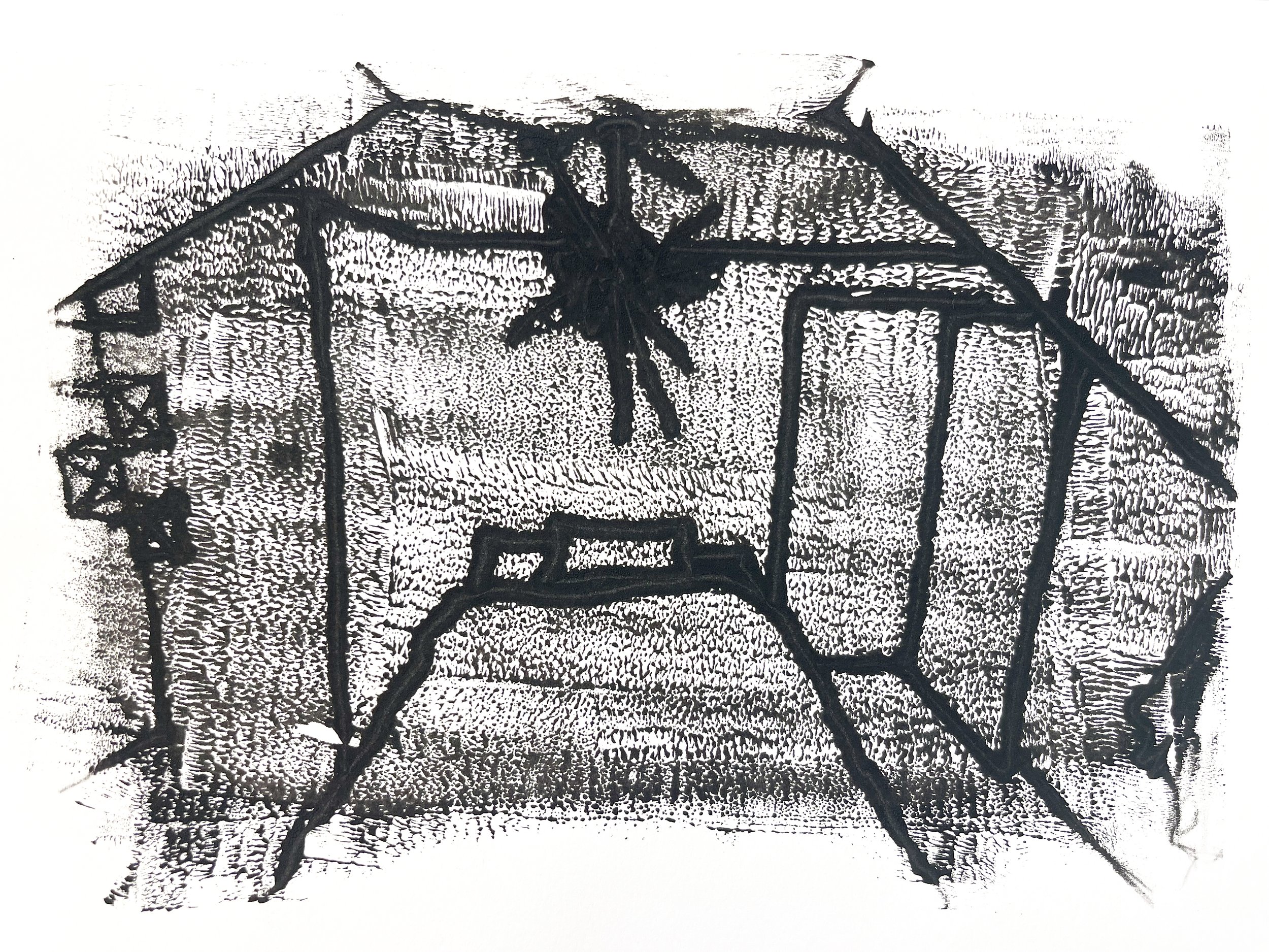 Inhabitat (2022) Monoprint