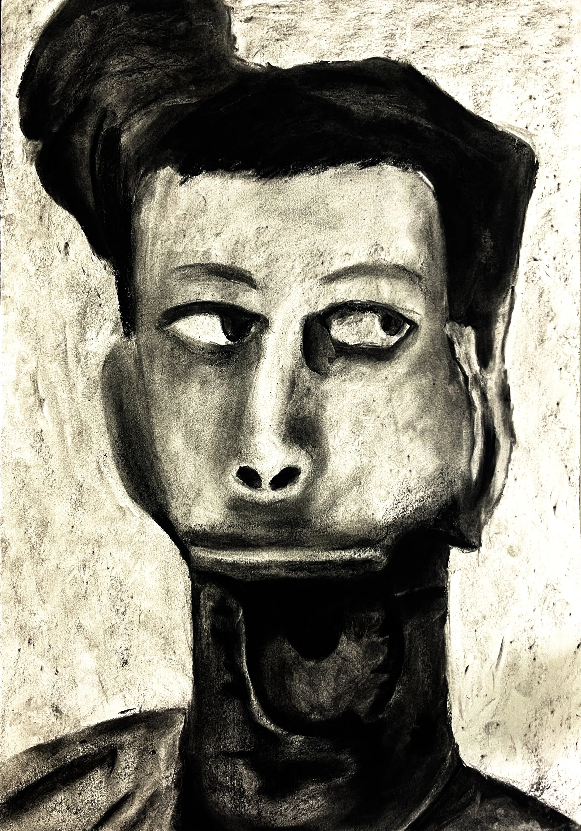 Radithor II (2023) Charcoal on paper