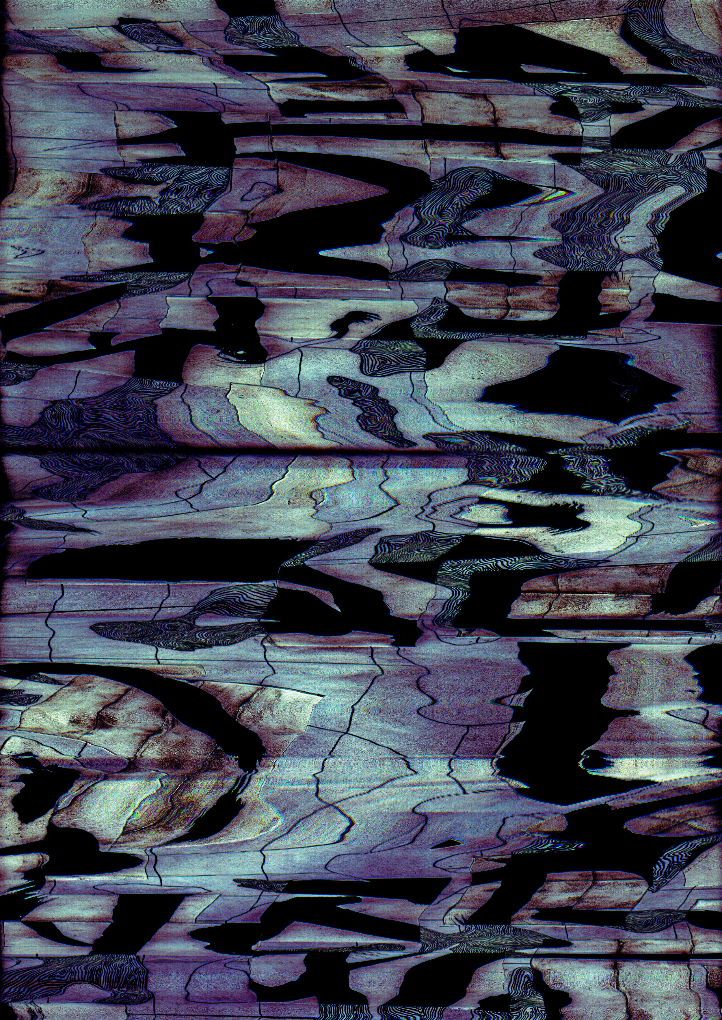 Buddha Sobs B (2026) Digitally manipulated calligraphy