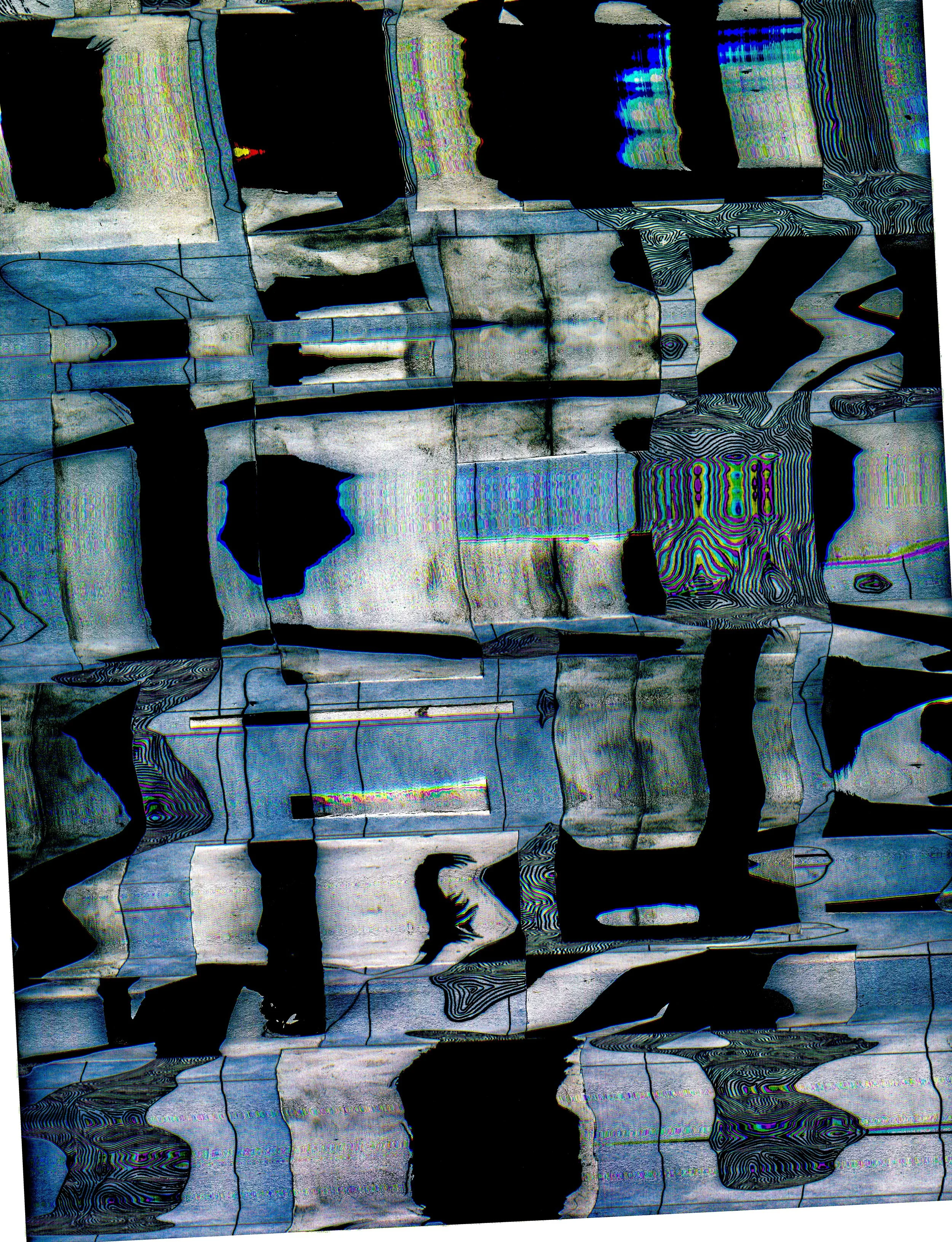 Buddha Sobs Tree (2026) Digitally manipulated calligraphy