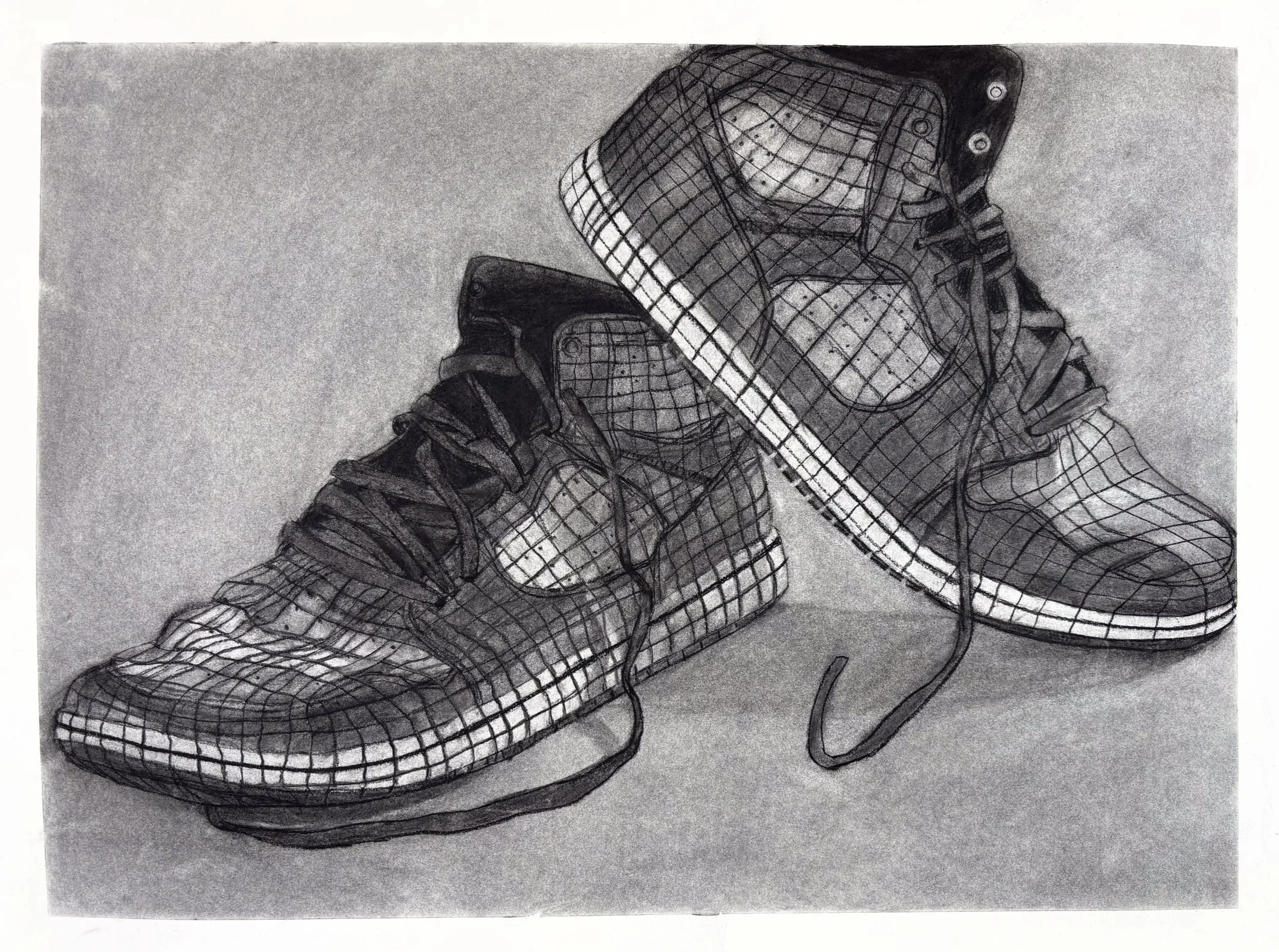 I added cross contour lines at the end, however I like the drawing better without them.