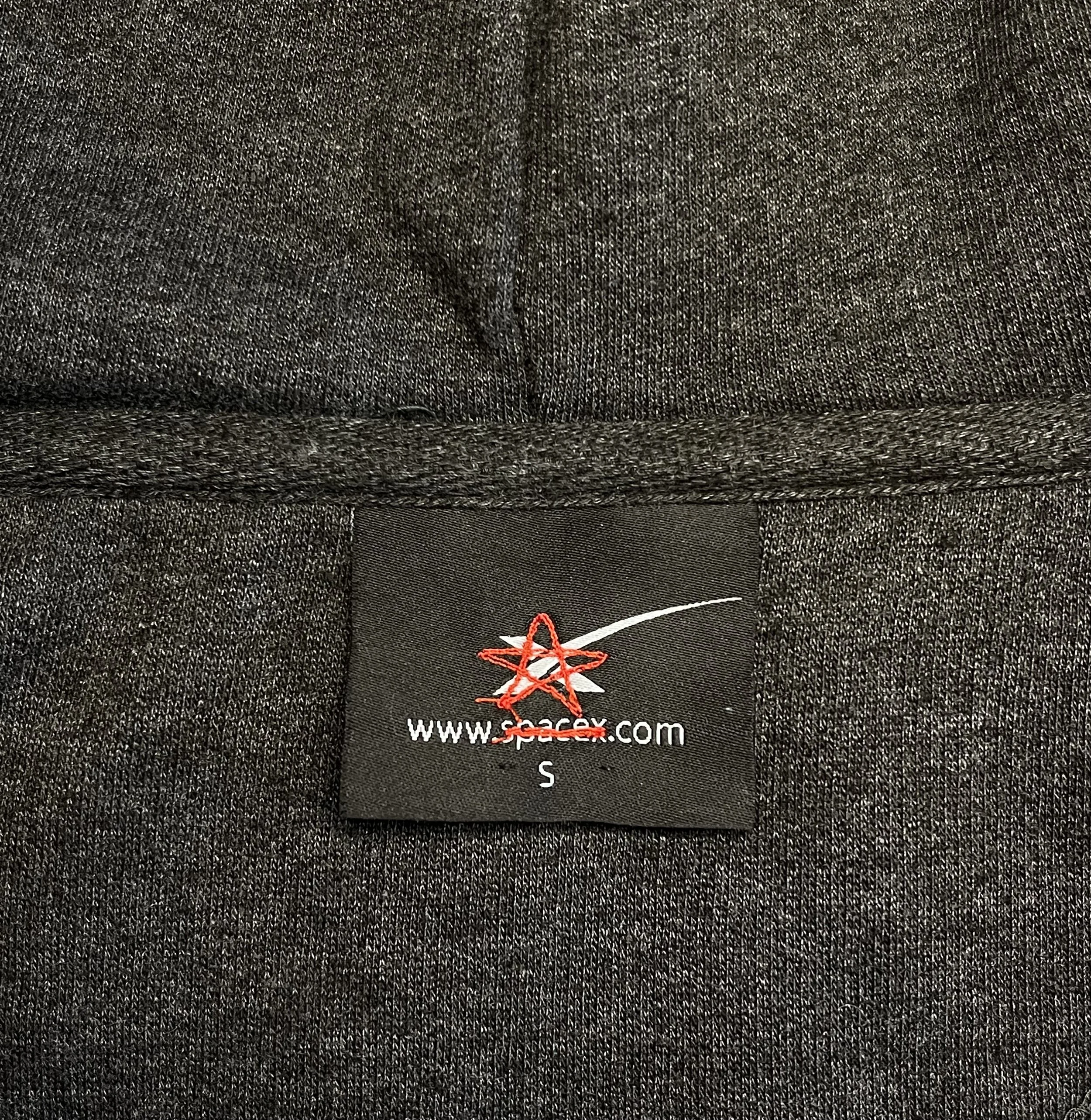 Crossed out the spacex logo from the thrifted jacket