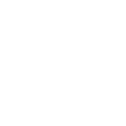 Black paw print with white outline on a black background.