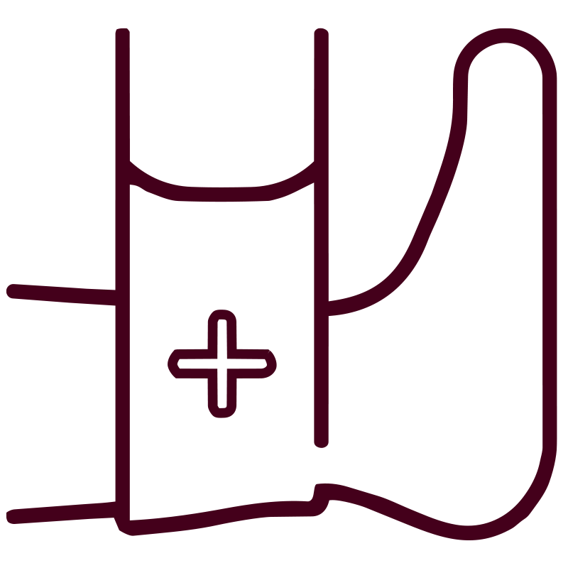 A bandage with a medical cross symbol on it.
