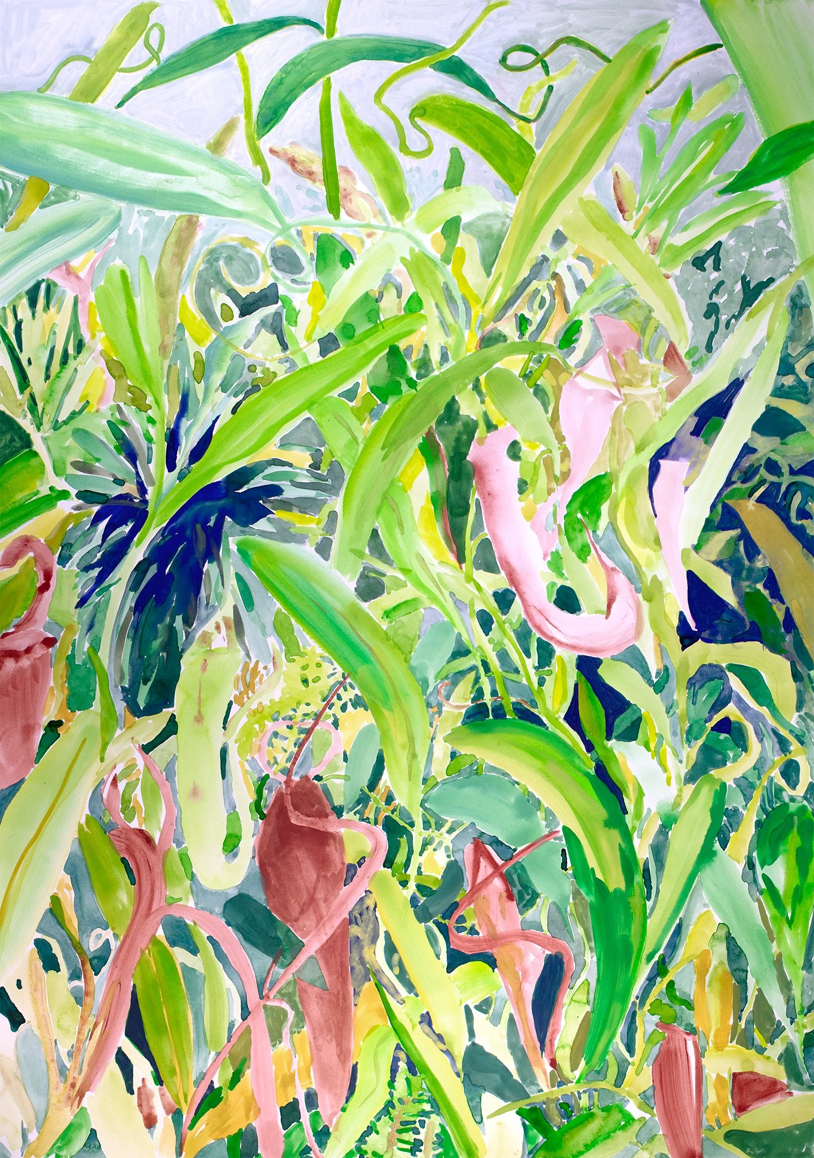 24" x 18" | Guache and watercolor on paper | 2026