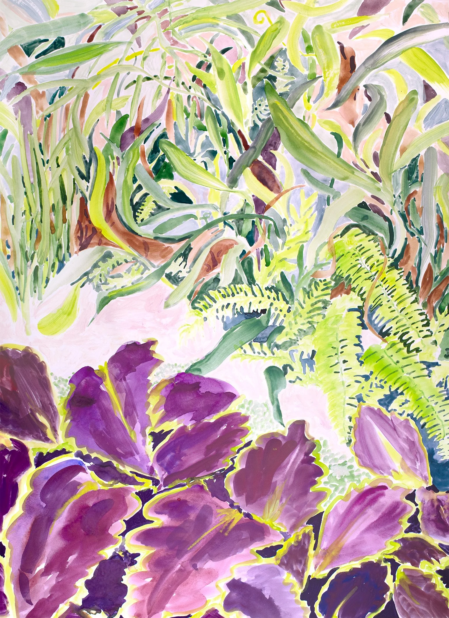 24" x 18" | Guache and watercolor on paper | 2026