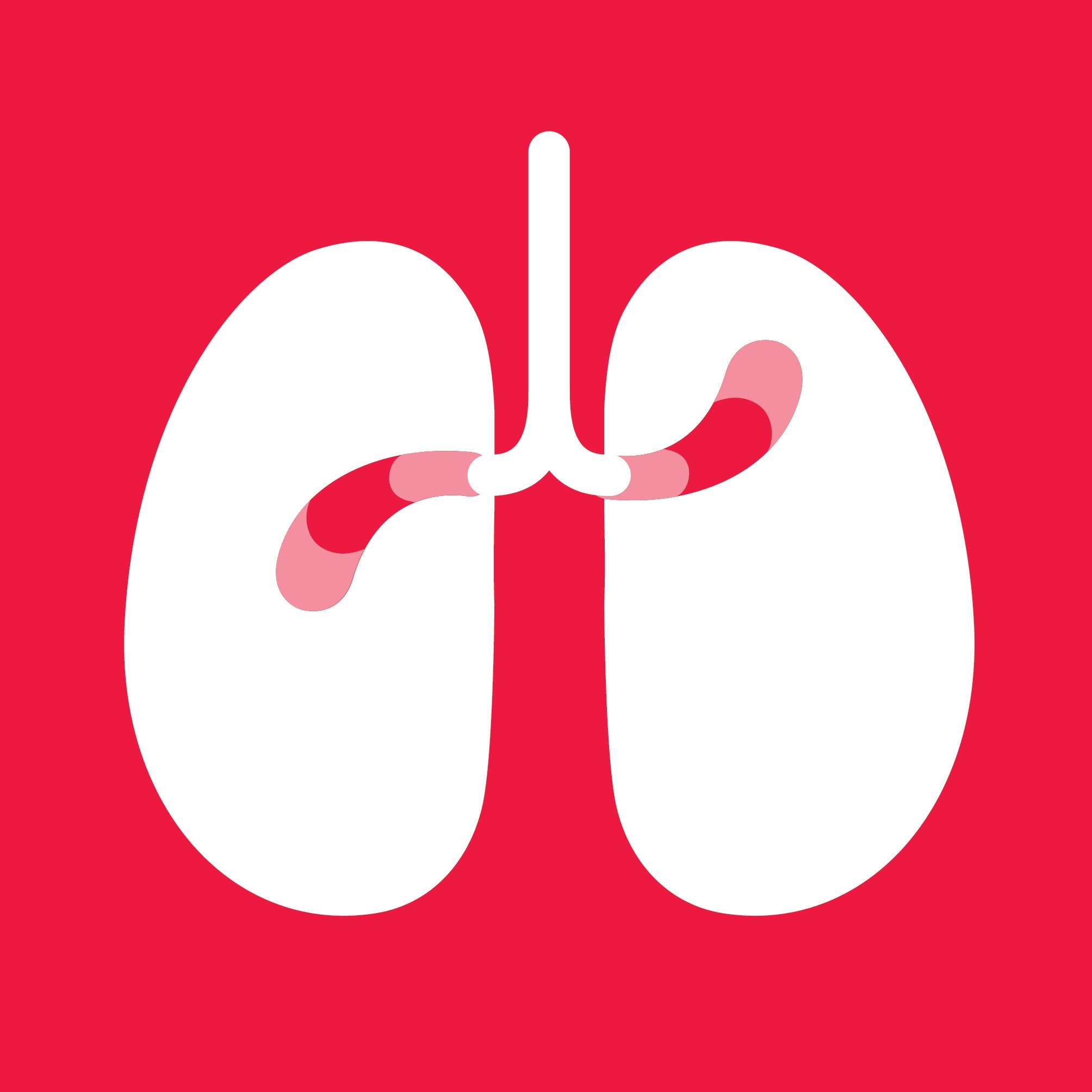 World Iron Awareness Week icon of a pair of lungs