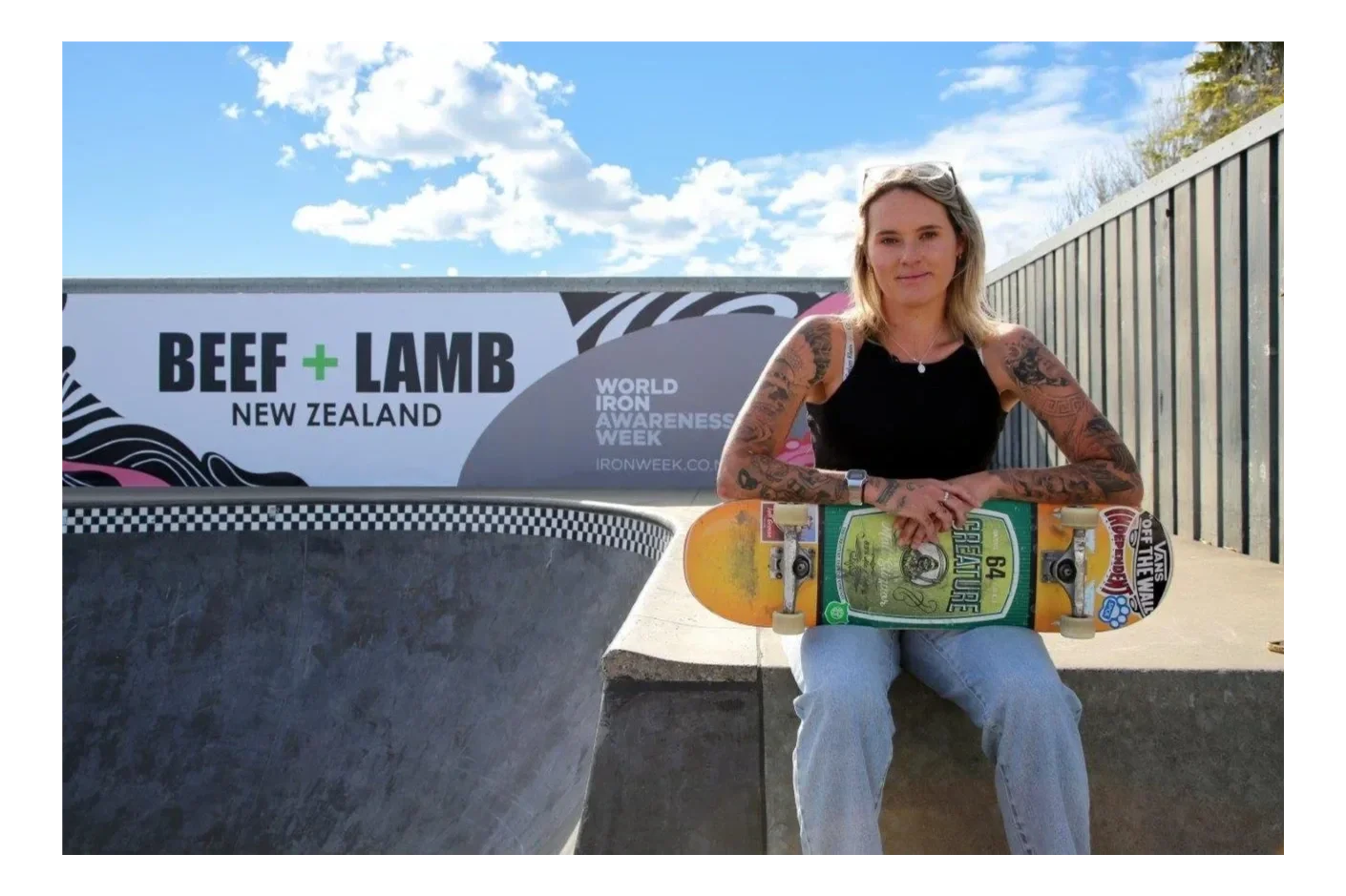 Beef + Lamb New Zealand and Girls Skate roll out for World Iron Awareness Week