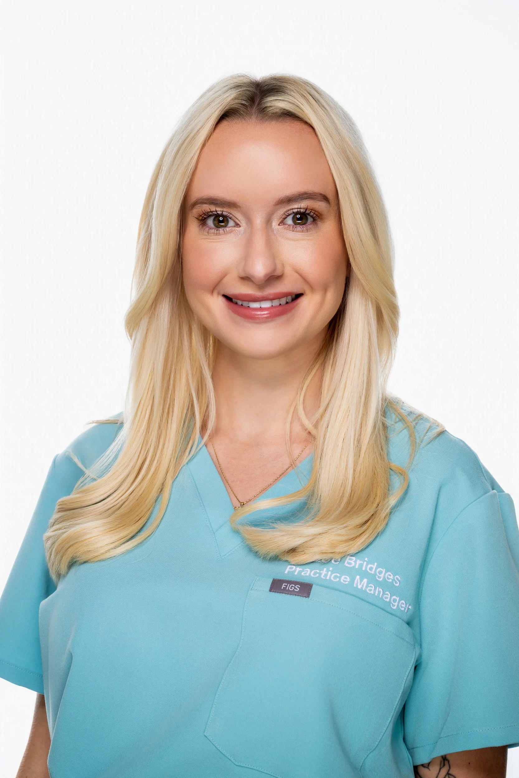 Bella Derma team member portrait for healthcare branding.