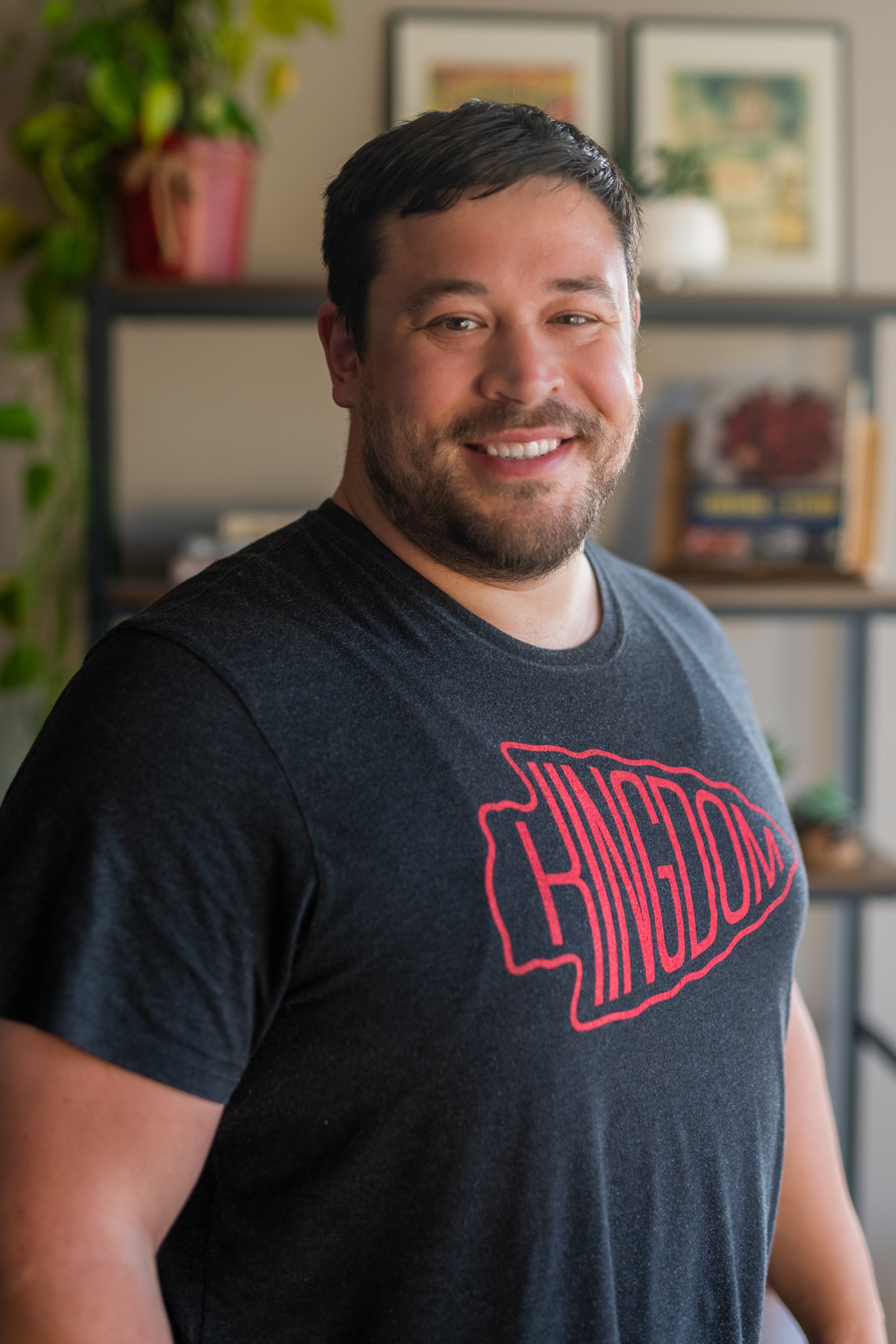 Portrait of Joe Zlatnik in his home office.