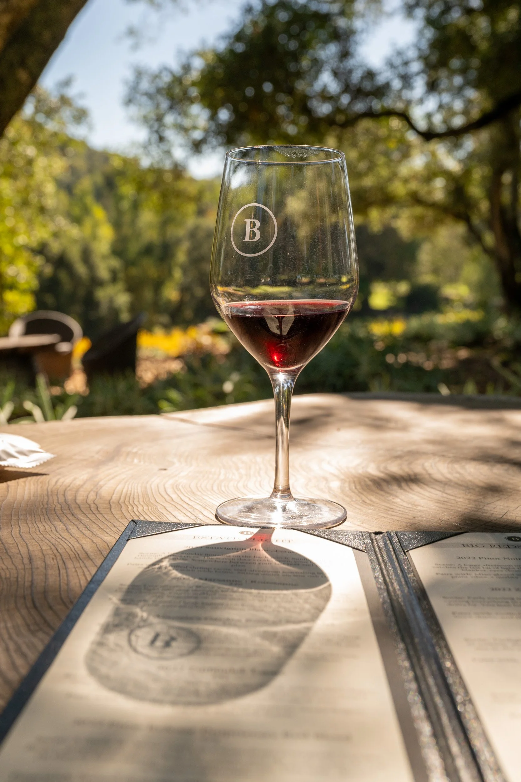 Joe Zlatnik destination photographer - wine tasting outdoor garden California
