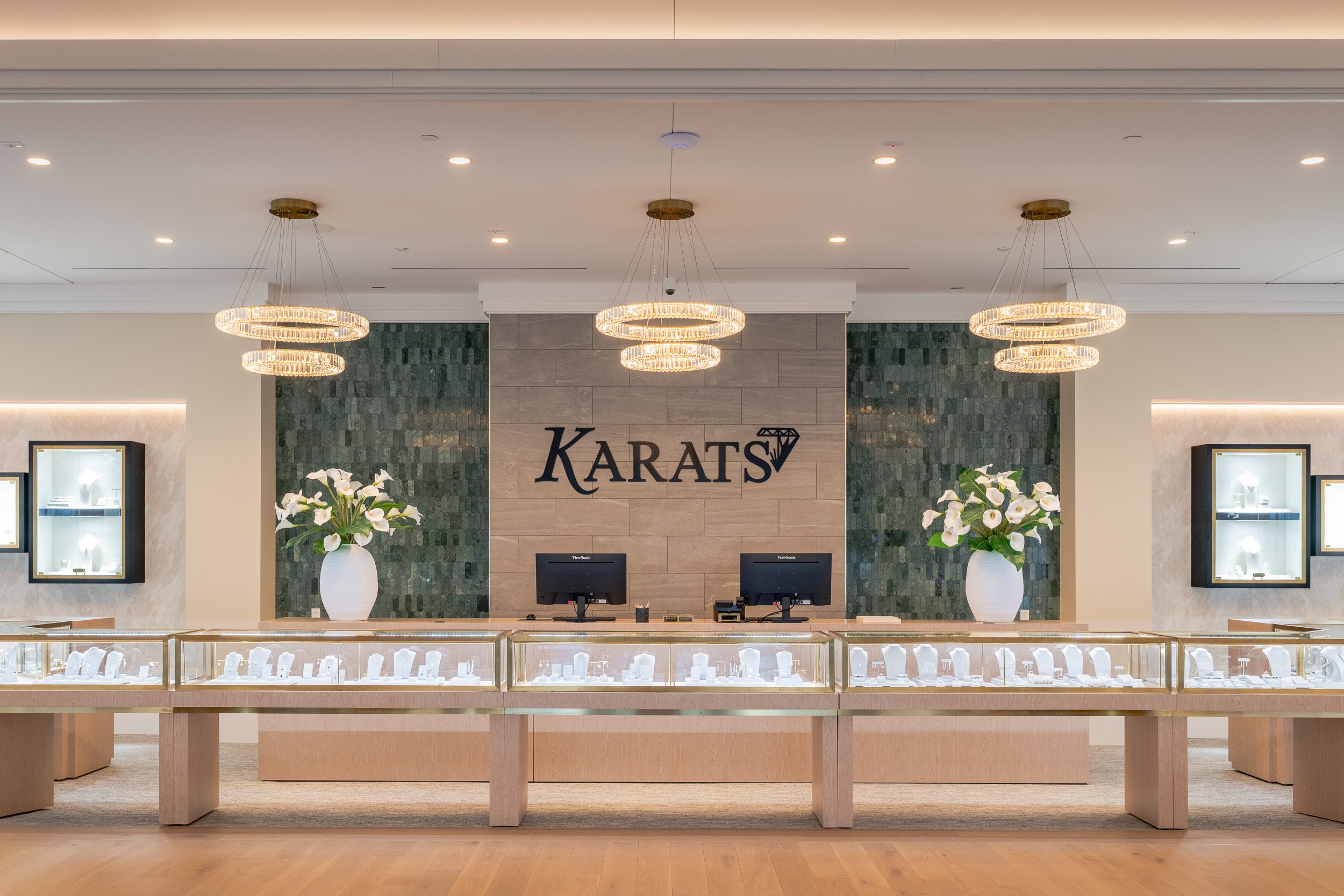 Kansas City commercial photographer Joe Zlatnik - Karats jewelry store interior luxury retail
