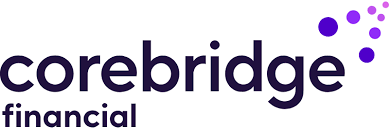 Corebridge Financial logo with purple dots