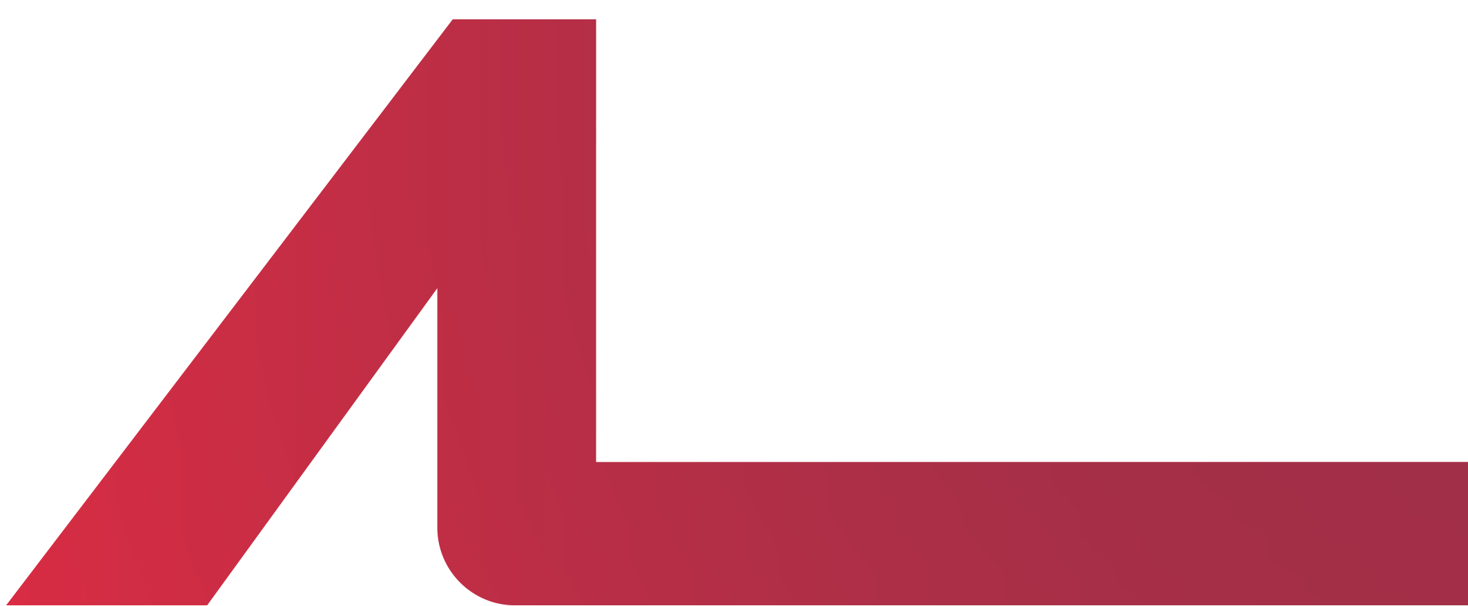 Close-up of a red laptop computer keyboard with the screen turned off.