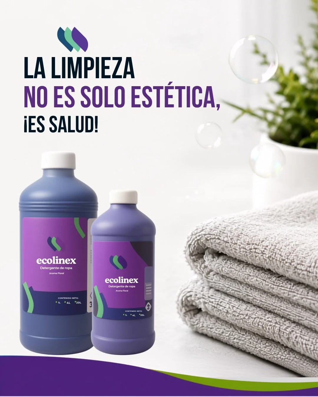 ✨ Una soluci&oacute;n para cada necesidad.

En Ecolinex encuentras productos para ropa, superficies, cocina, ba&ntilde;o y negocios, dise&ntilde;ados para hacer la limpieza m&aacute;s pr&aacute;ctica y eficiente.

🧼 Elige lo que necesitas.
📦 Haz tu