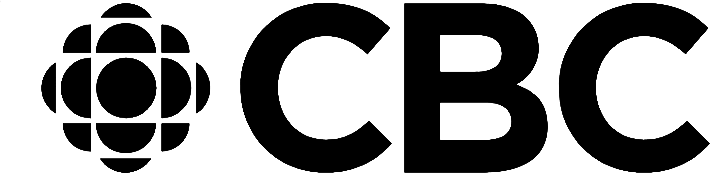 The logo of CBC, featuring stylized text in black with a playful font.