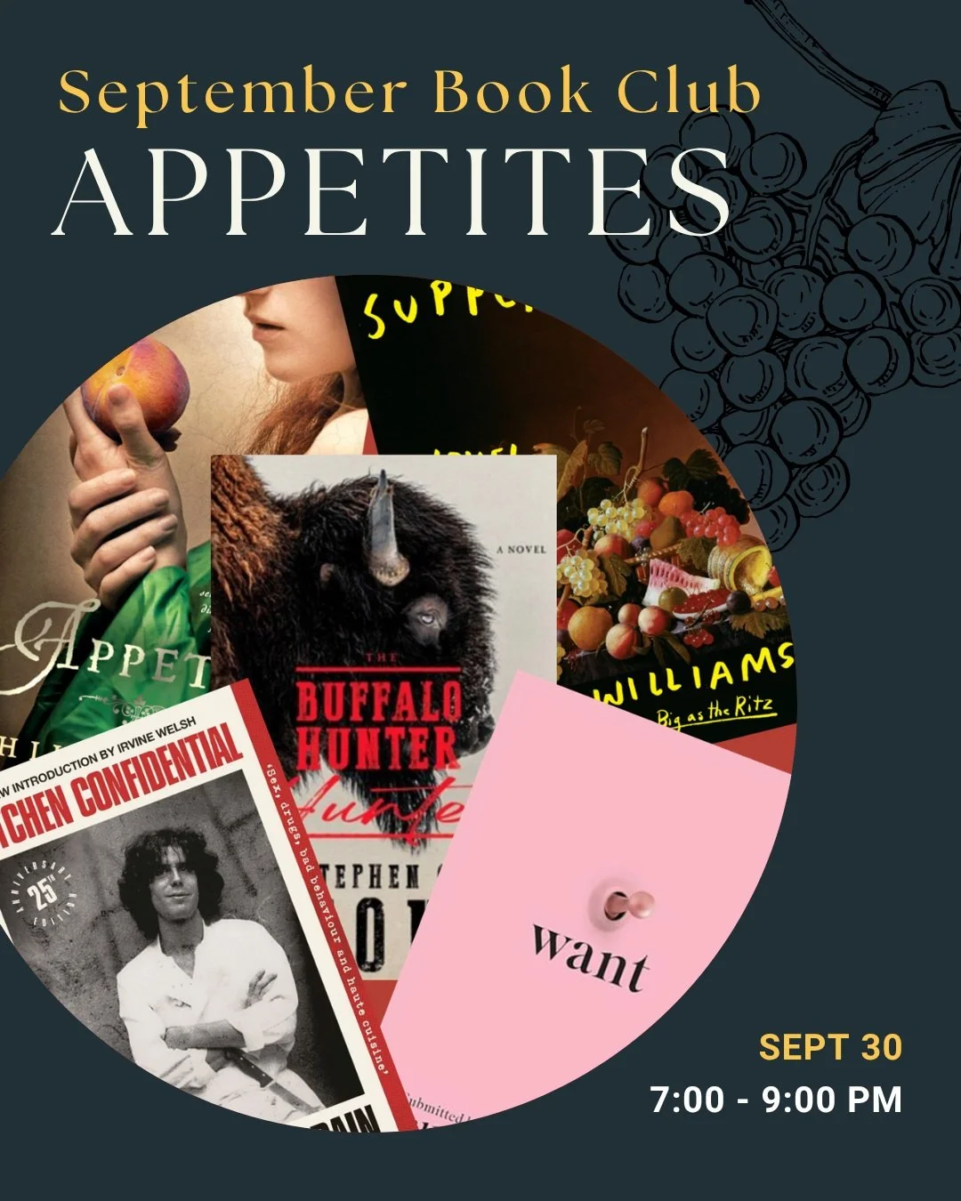 What are you hungry for?

For our next book club, we&rsquo;re exploring appetites in all their forms: hunger, desire, consumption, ambition, excess, longing&mdash;and the things we can&rsquo;t seem to get enough of.

Since our book club naturally fal