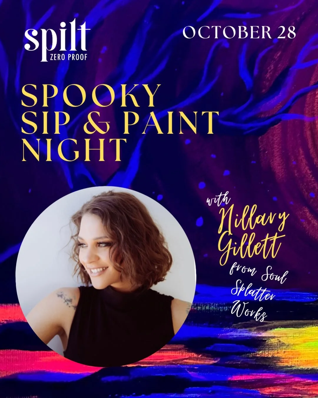 Our last paint night sold out so quickly, we decided to do it again. Get ready to be whisked back to your clubbing days, because we&rsquo;re going black light, baby. 🪩🎨

Join us Wednesday, October 28 for a spooky, Halloween-themed paint night with 