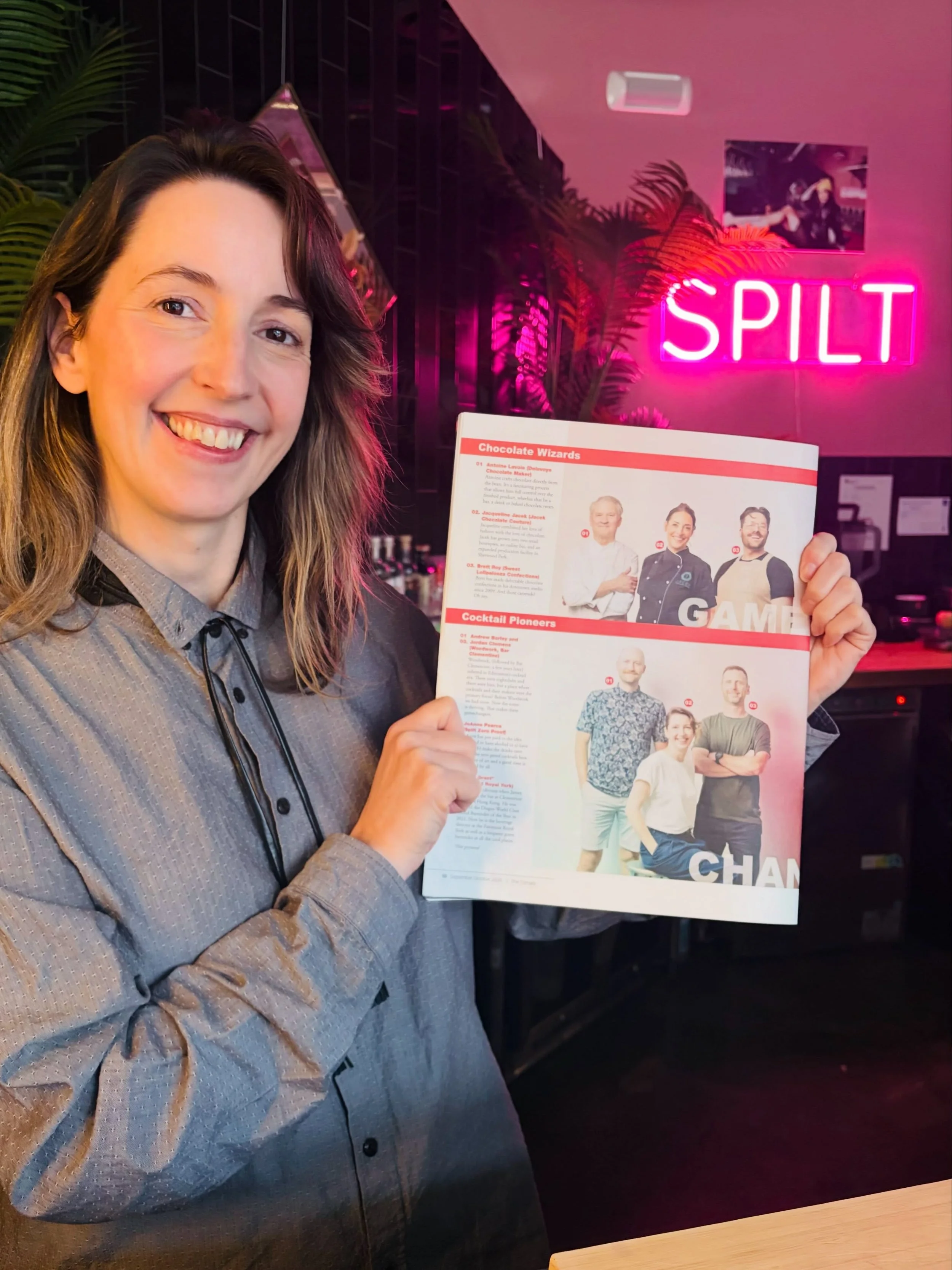 Hey, we know that girl!!

Last week to pick up your @tomatofooddrink 30th anniversary issue that celebrates Edmonton food &amp; bev innovators. 

It was an honour to be standing next to local legends Andrew Borley and Jordan Clemens from neighbours @