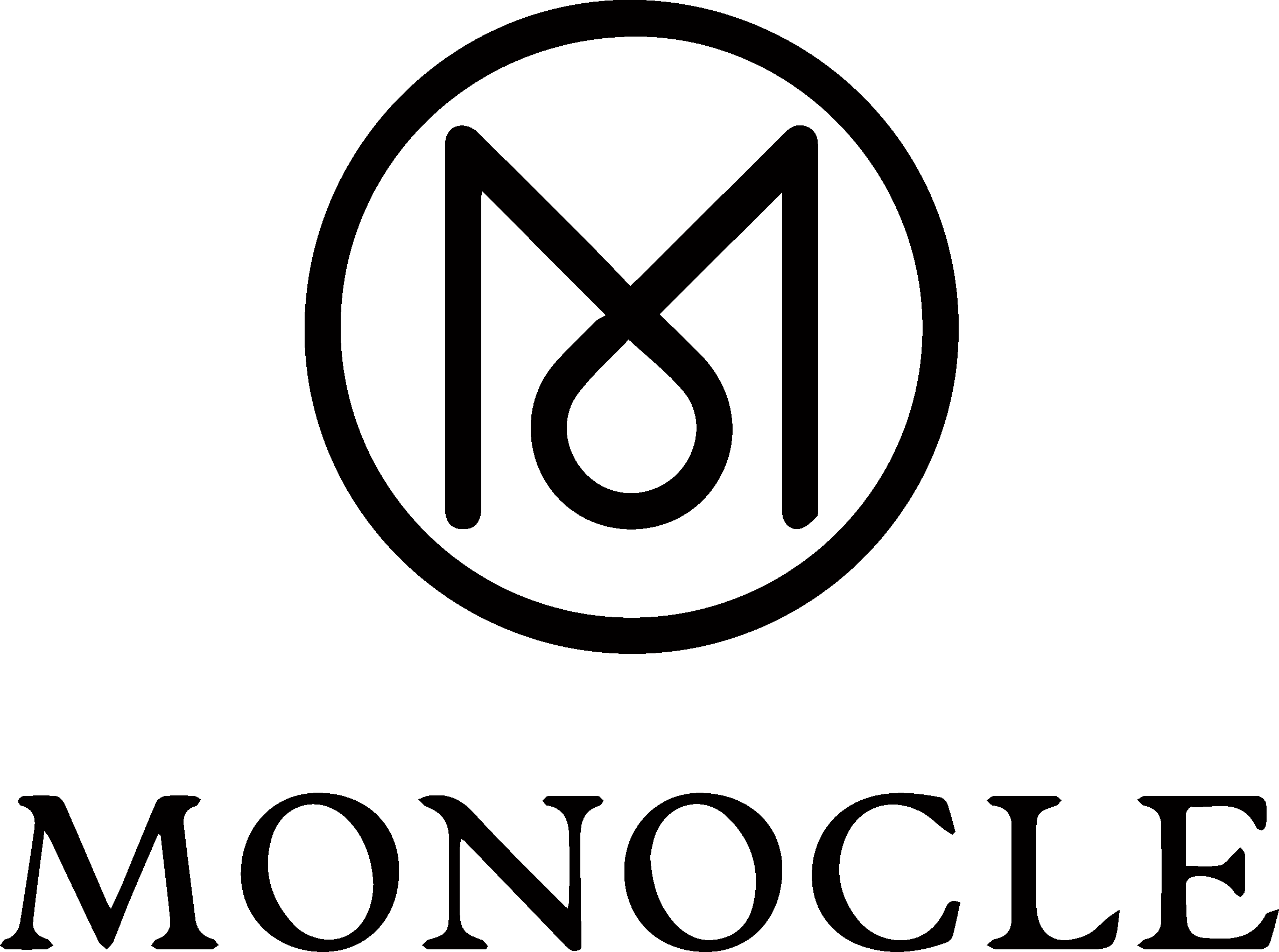 The logo of Monocle, featuring stylized text in black with a playful font.