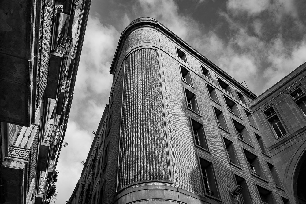 Building corner, Barcelona, Spain