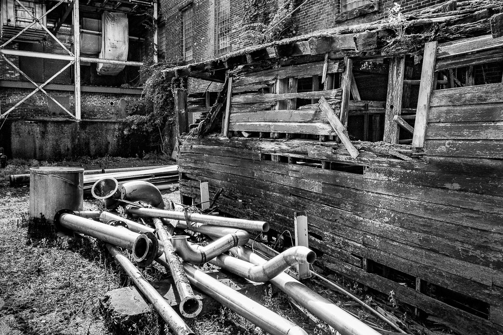 Discarded Pipes, Rising Paper Mill, Housatonic, MA