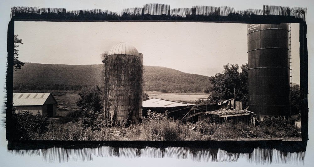 Farm Structure & Silos, Alford, MA,
7" x 17", pt/pd