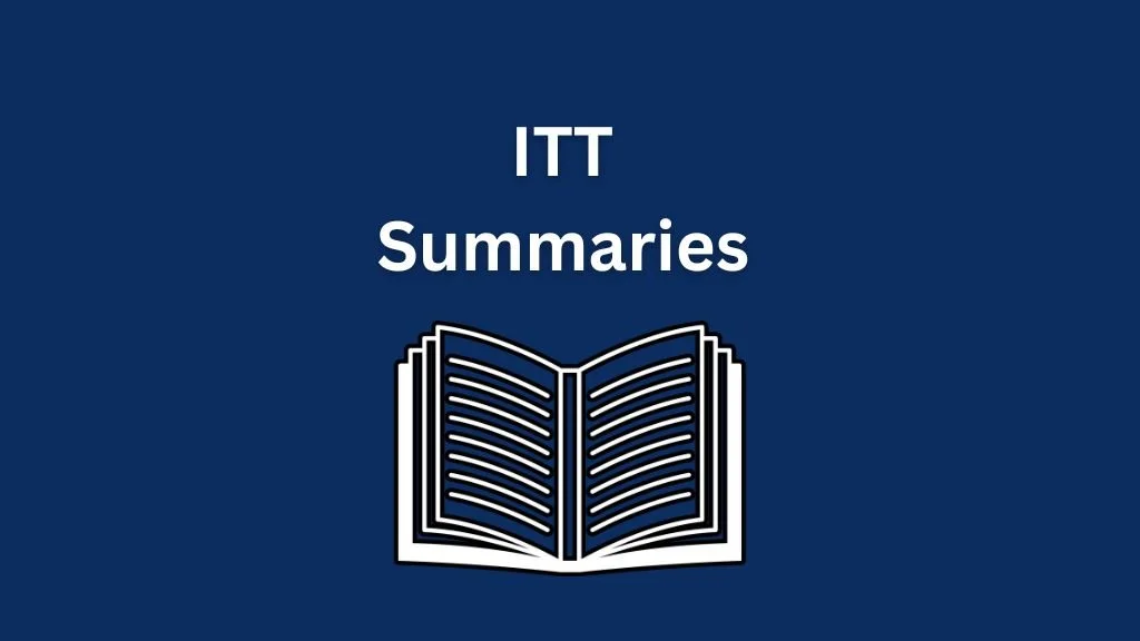 ITT Summaries - Volume 1, Issue 1