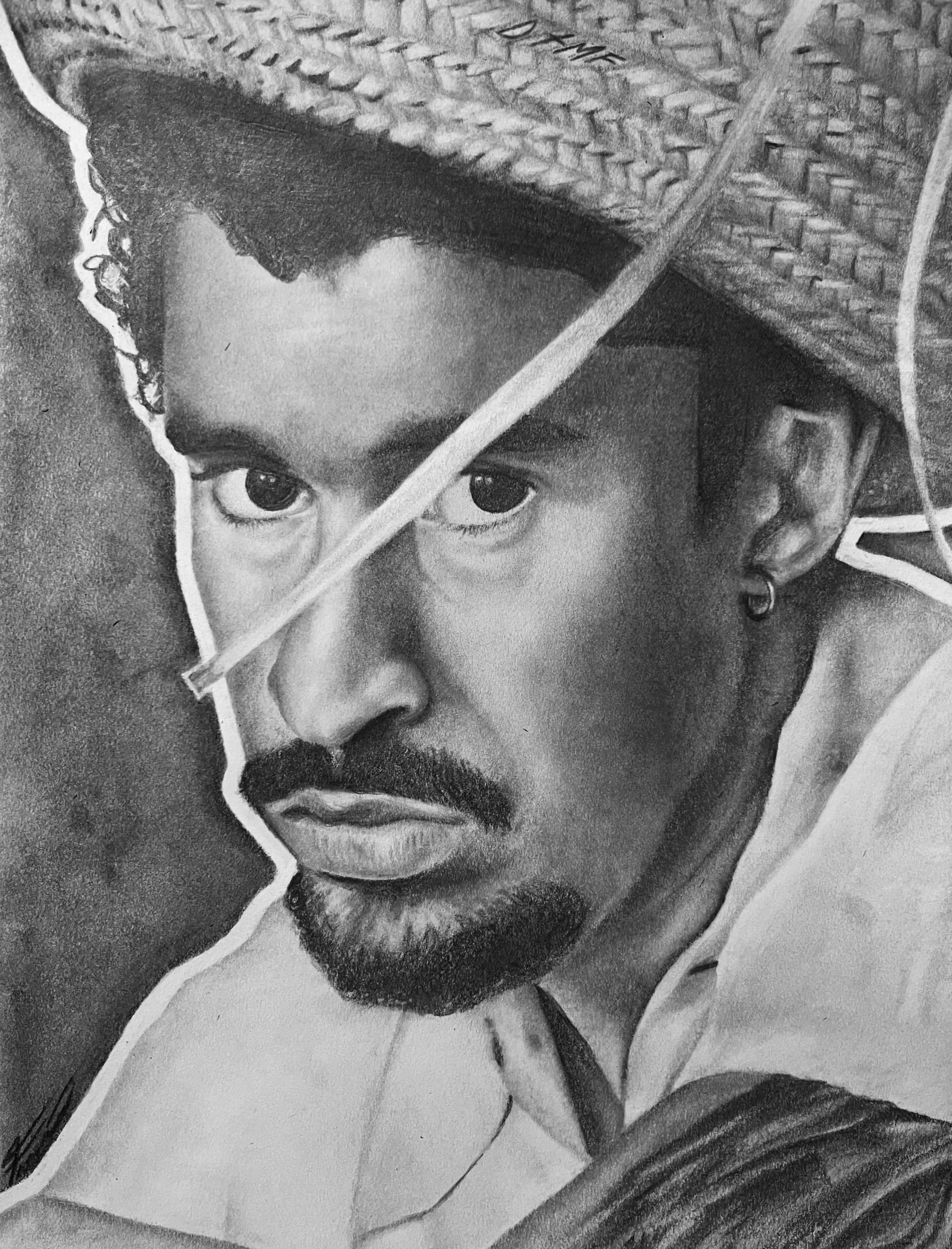 Bad Bunny | Graphite on Paper | 9 x 12 in | 2026