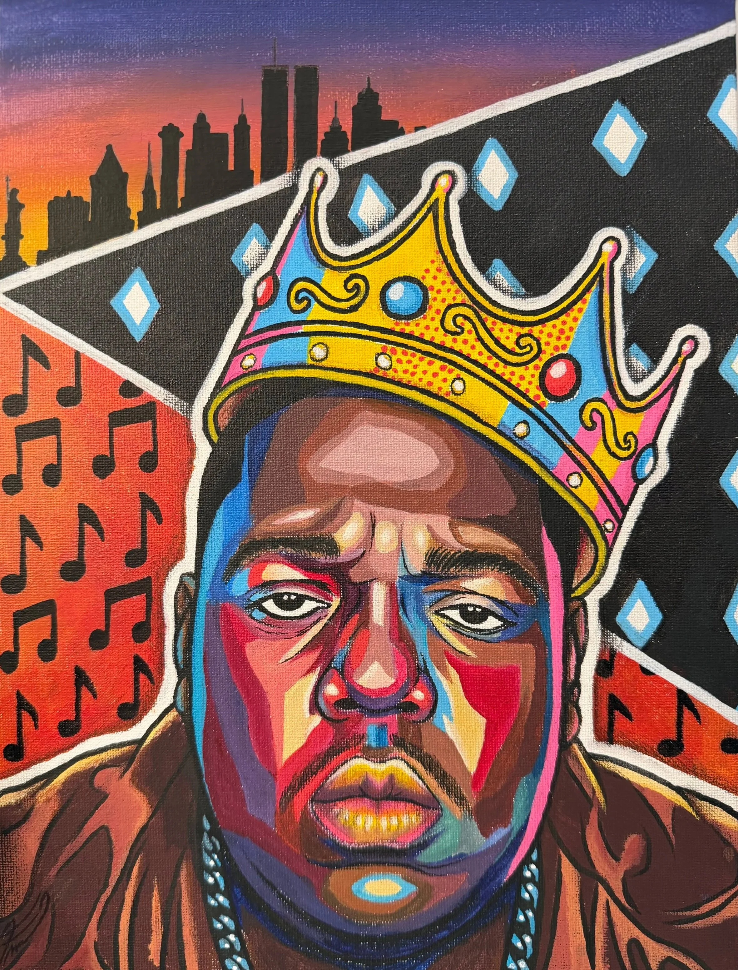 Notorious B.I.G. | Acrylic on Canvas | 9 x 12 in | 2026