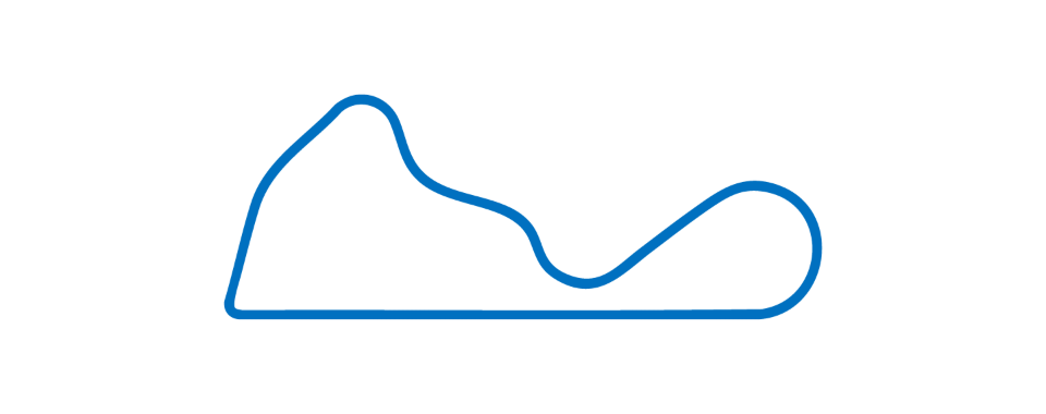 Outline of a running shoe with a perforated upper, a cushioned midsole, and a rugged outsole, depicted in blue line art.