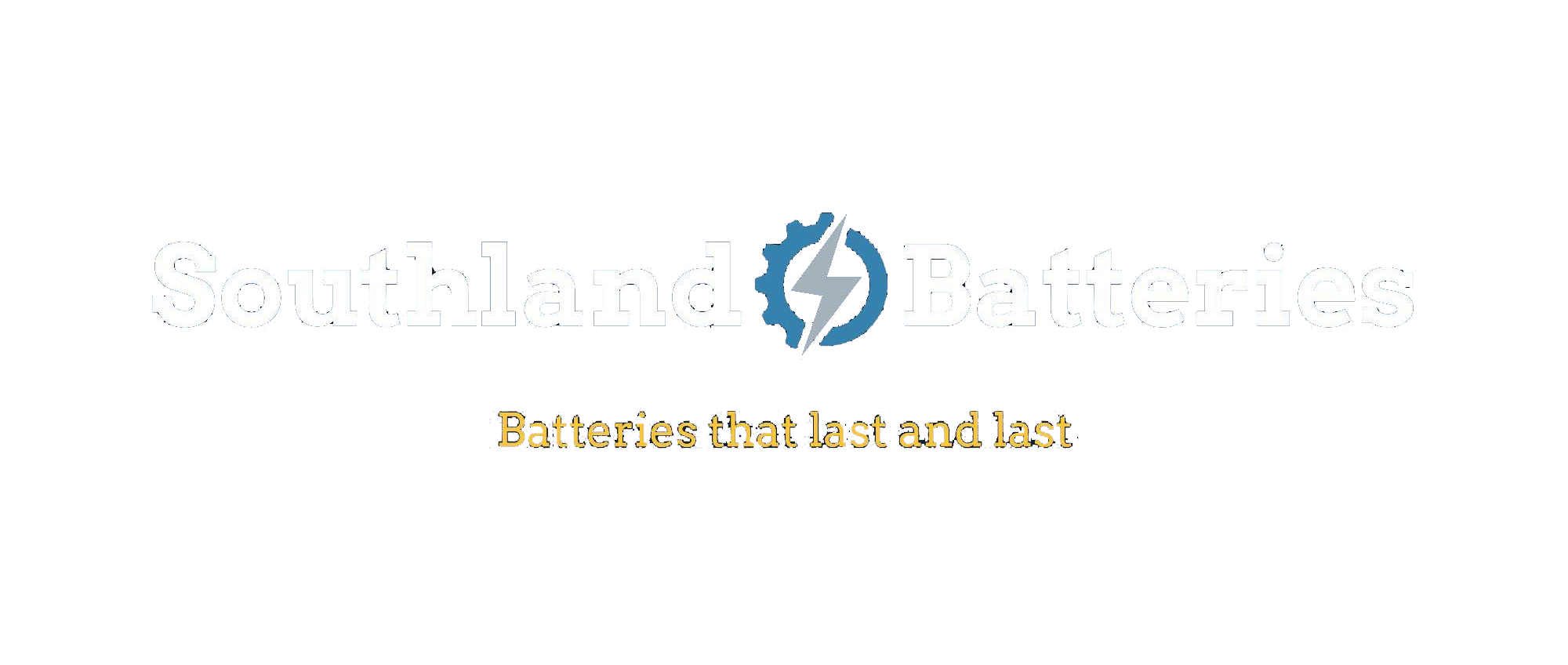 Southland Batteries logo with slogan "Batteries that last and last"