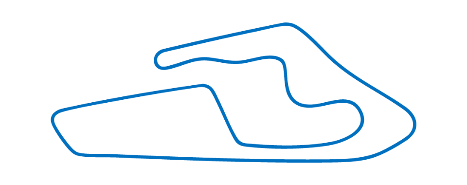 Outline drawing of a sneaker shoe in blue line art style.