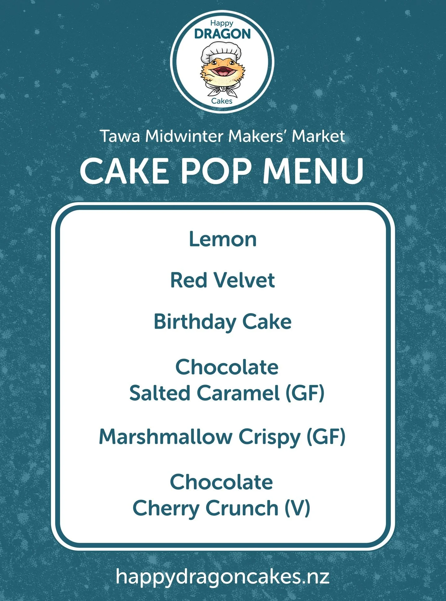 After much debate and planning, we have finalized our menu for the Tawa Midwinter Makers Market next week 🙌 I can't wait to start baking!

Come check us out- Saturday 18th, Tawa Salvation Army Hall, 10am-2pm

#cakepops #customcakes #cakeart #cakesic