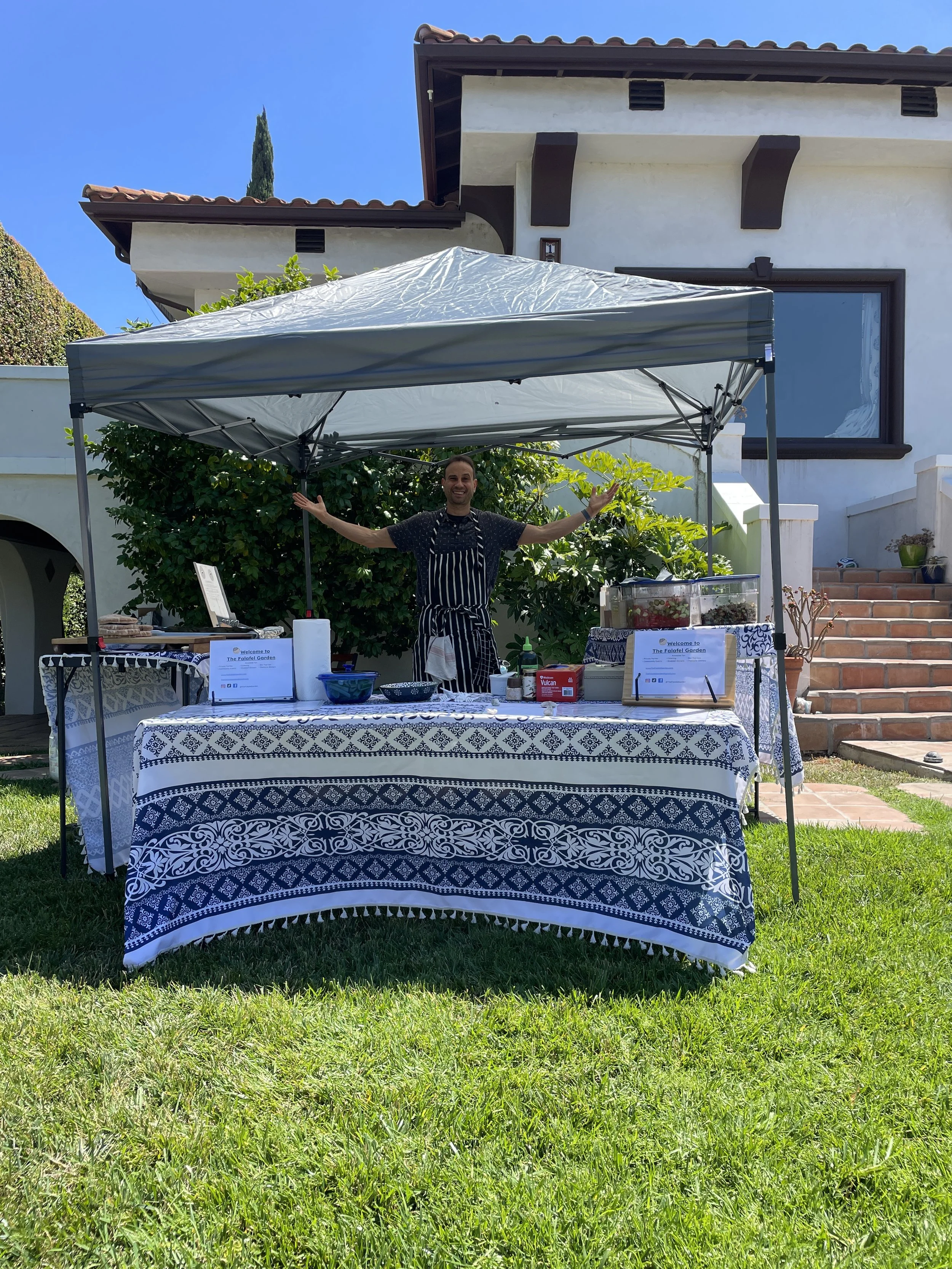 Wide Shot of The Falafel Garden Pop Up