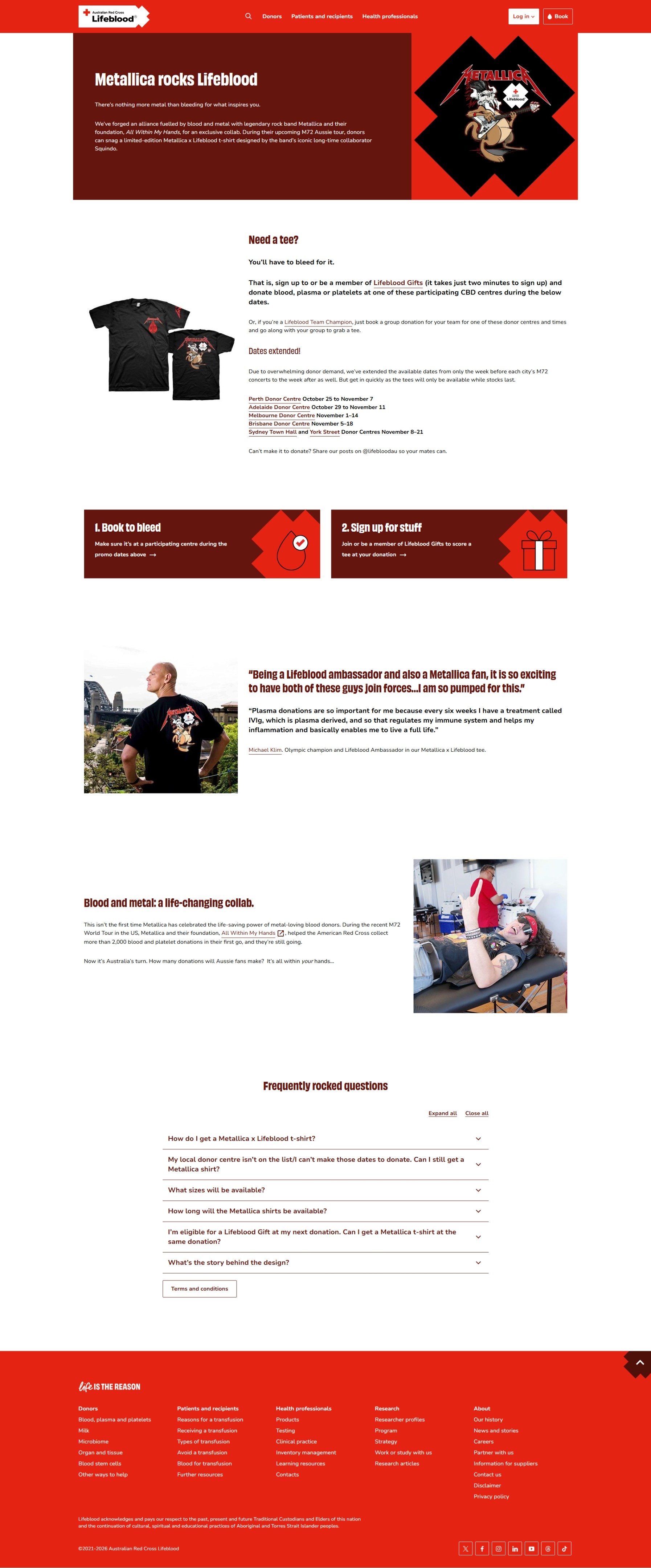 Landing page