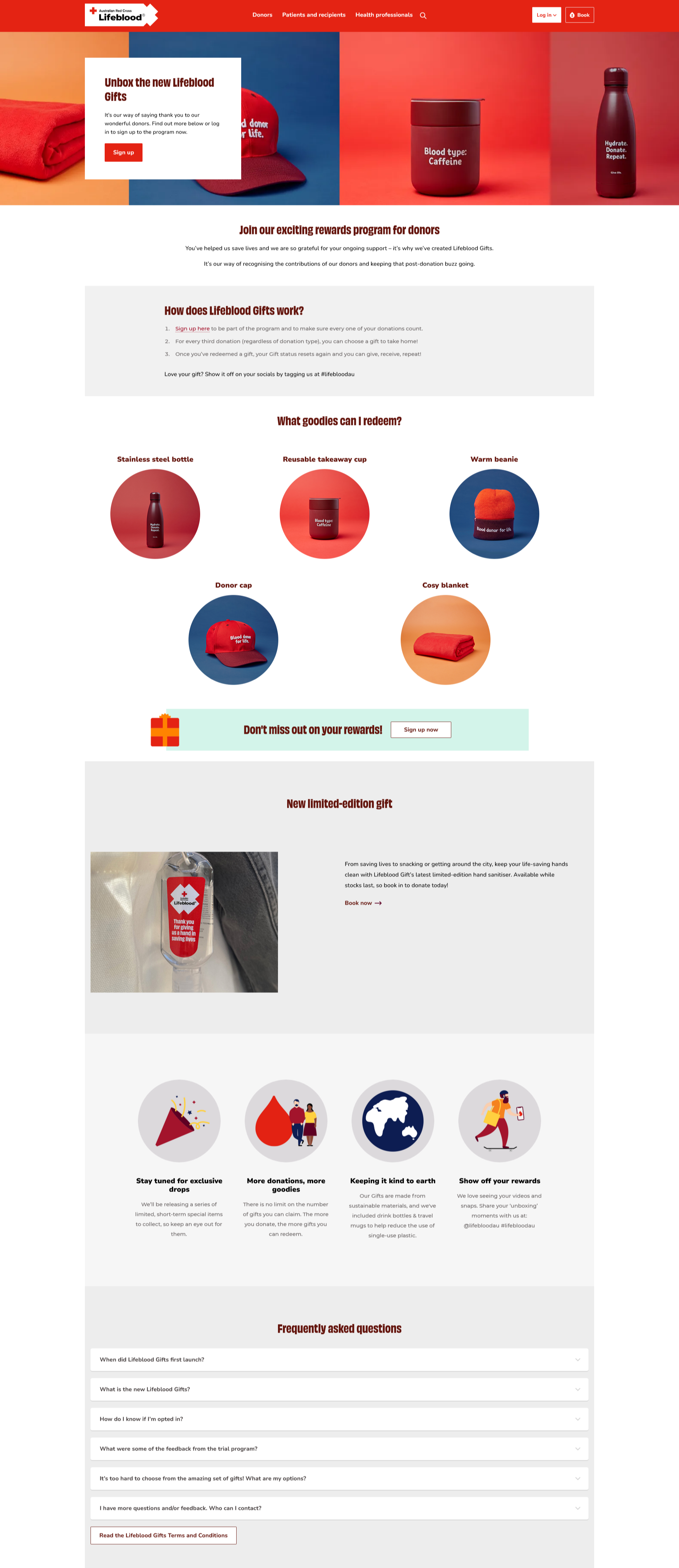 Landing page