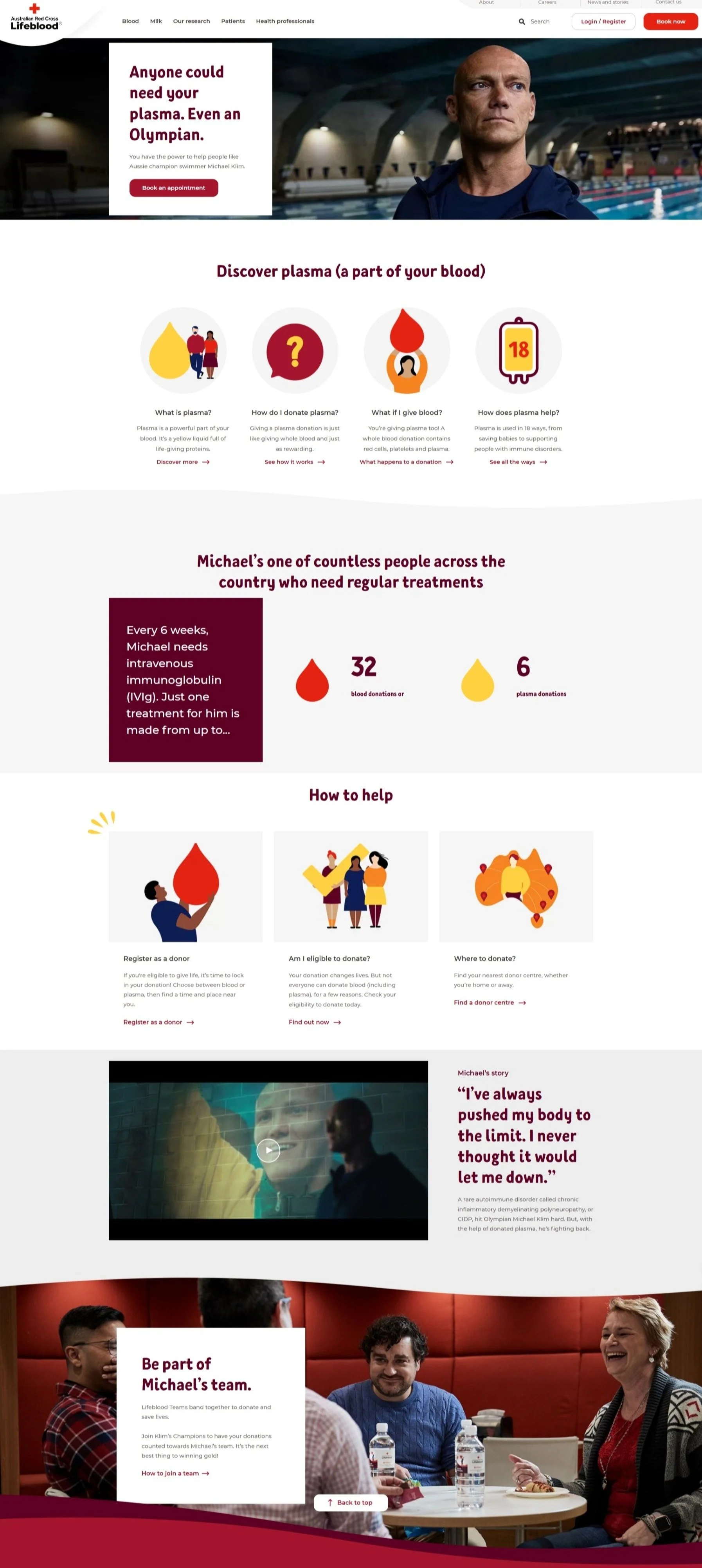 Campaign landing page
