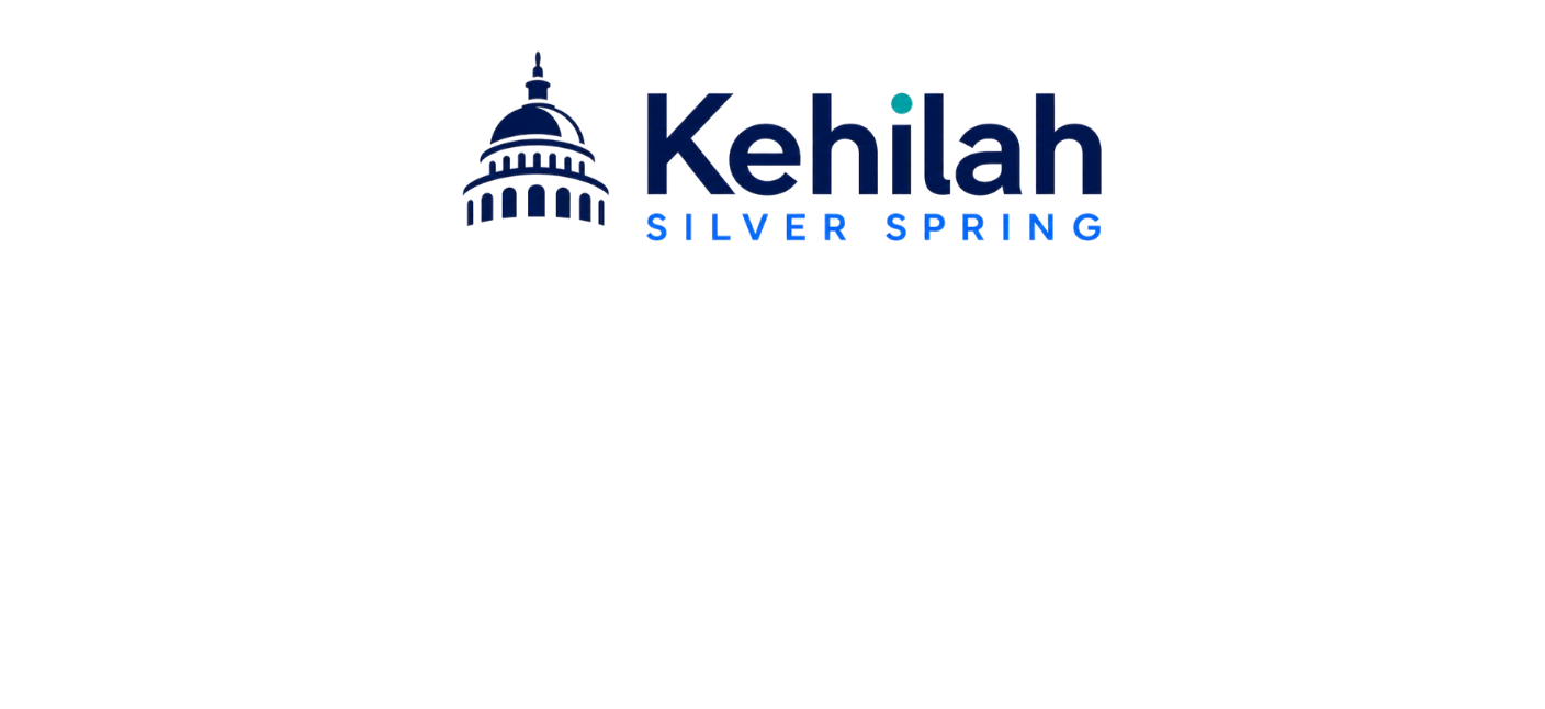 Kehilah Silver Spring logo with a stylized dome icon and text in blue and black
