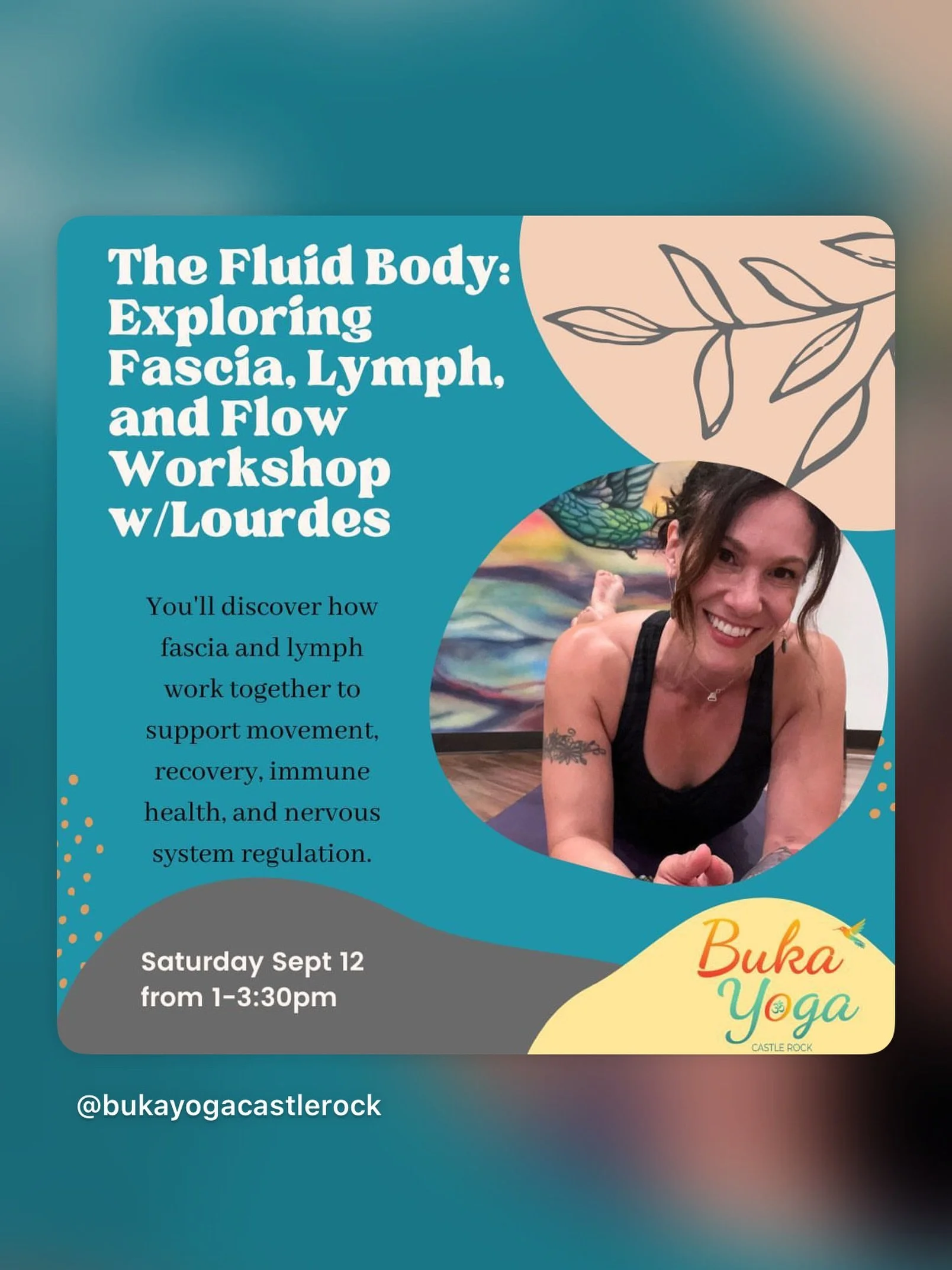 This coming Saturday! Spots still open. Come enjoy some down time to get to know your body better- you won&rsquo;t regret it!

Details and registration at https://www.bukayoga.com/workshops