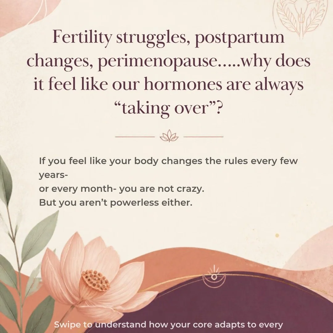Fertility goals, postpartum recovery, perimenopause... why are women expected to just "figure it out" every time our bodies enter a new season?

Your body isn't broken, and you aren't meant to just deal with the heaviness, tension, or disco