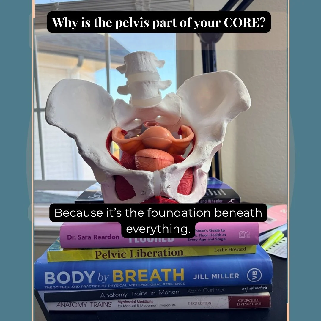 Do you think of your pelvis as part of your "core"?

🌀 Often, when we picture the core, we visualize just the abdominal muscles. But in anatomy, the core is a three-dimensional container&mdash;and your pelvis is the foundation, the very &q